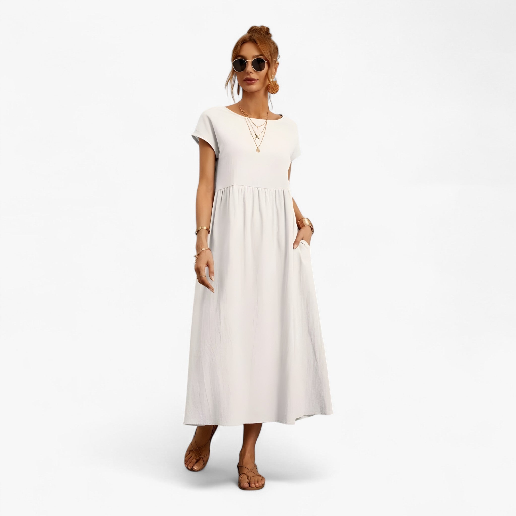 Zirie | Abito Elegante - Bianco - - Concept Palermo