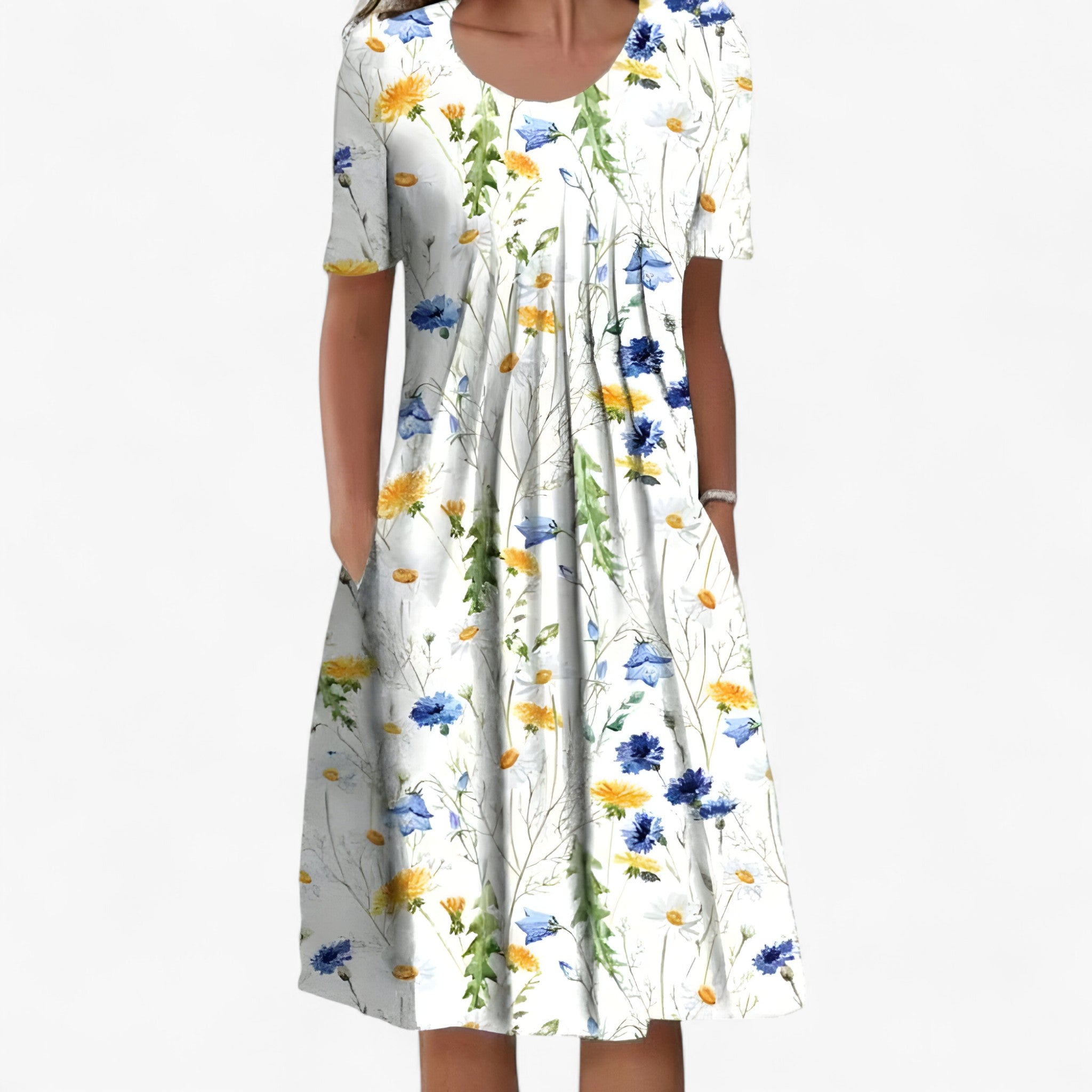 Valentina | elegante abito in cotone - Bianco - Dresses female dress WOMEN - Concept Palermo