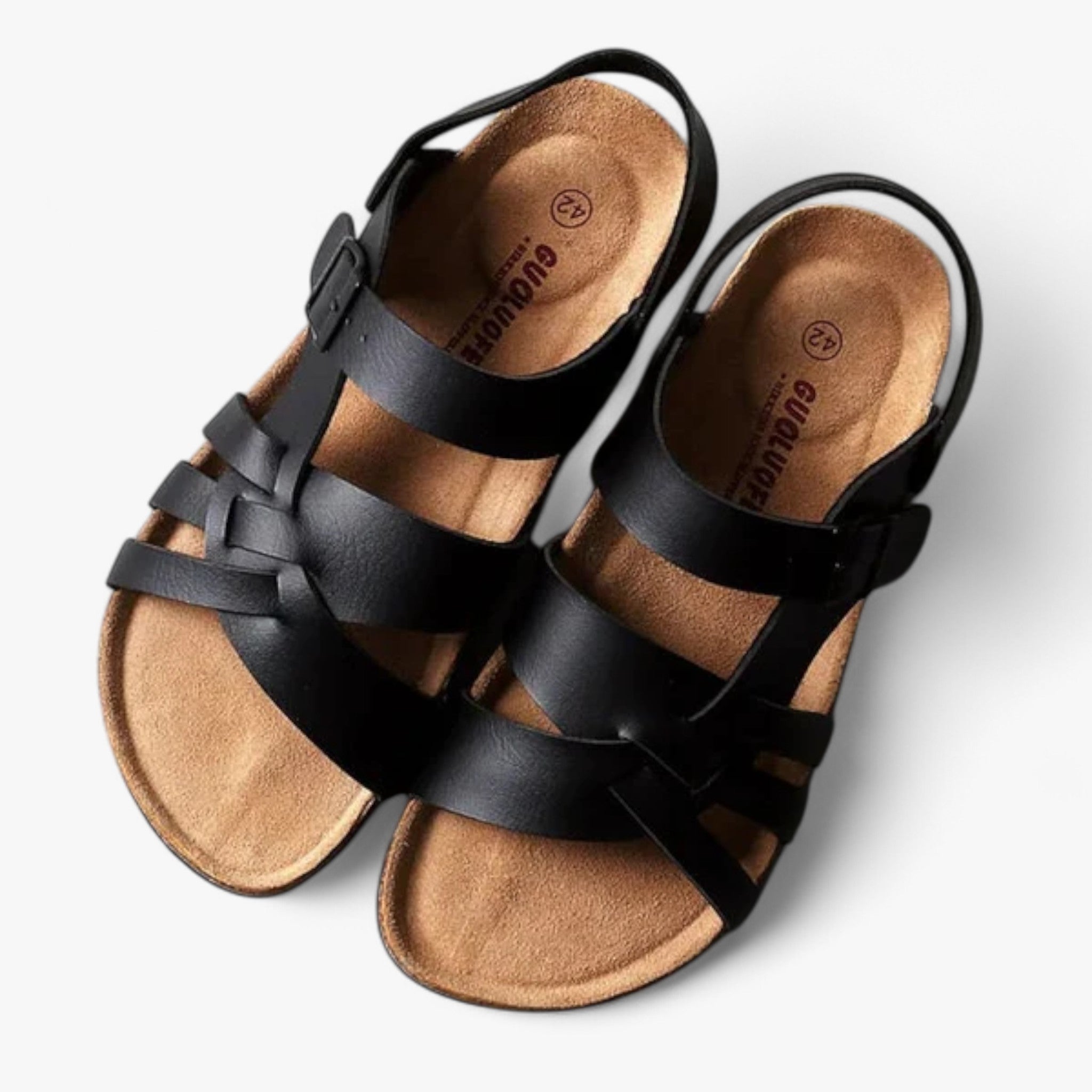 Jakob - Sandali da uomo neri per l'estate - Nero - sandals women sandals - Concept Palermo