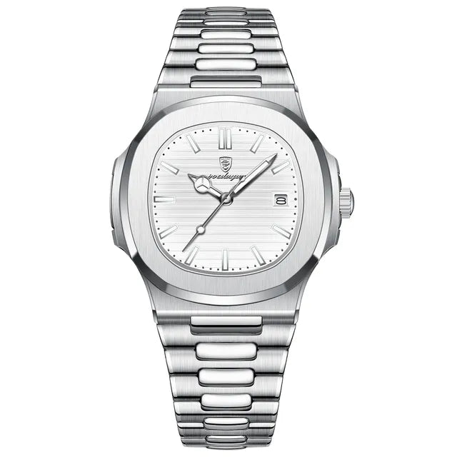 Warren | Orologio Classico Elegante in Acciaio Inossidabile - Argento Bianco - alle producten collectie heren mode - Concept Palermo