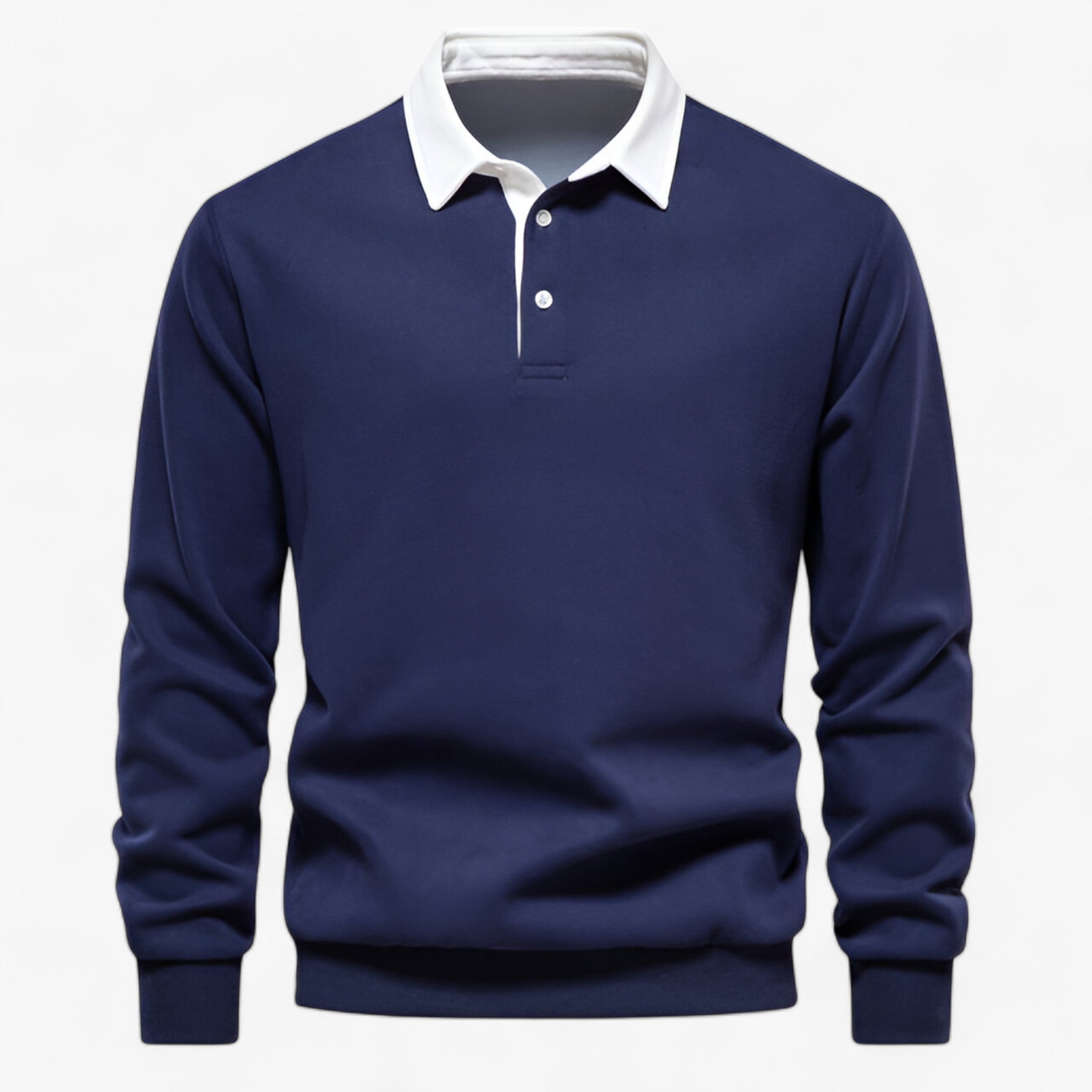 Victor | Polo in Fleece - La Scelta Ideale per Comfort e Calore Incomparabili - Blu scuro - CASUAL COTTON Heren MEN MÄNNER Polyester Pullover & Jacken Tops - Concept Palermo