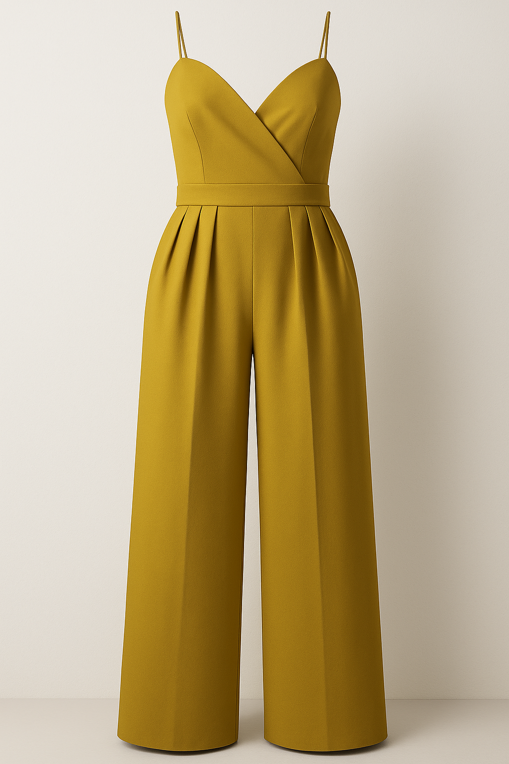 Lillian | Tuta Elegante con Spalline Sottili e Pantaloni a Palazzo - Giallo - 12/28/2024 Summer/Jumpsuit - Concept Palermo