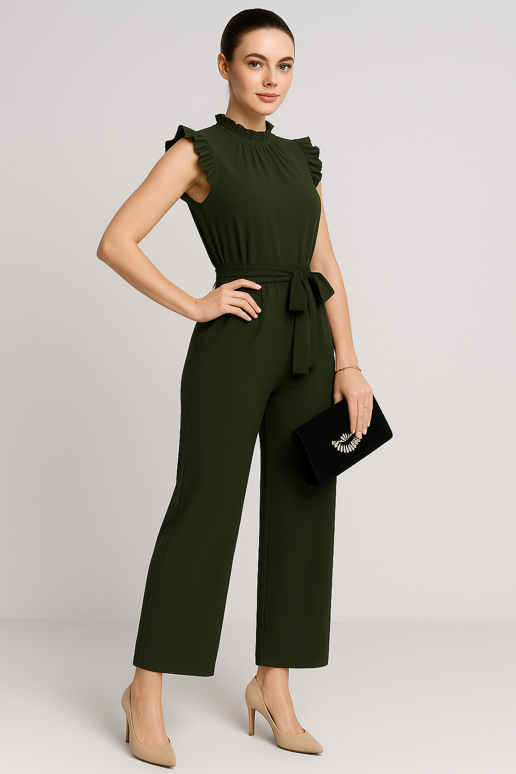 Natalie | Elegante con Maniche Volant e Cintura in Vita - - 12/28/2024 Summer/Jumpsuit - Concept Palermo