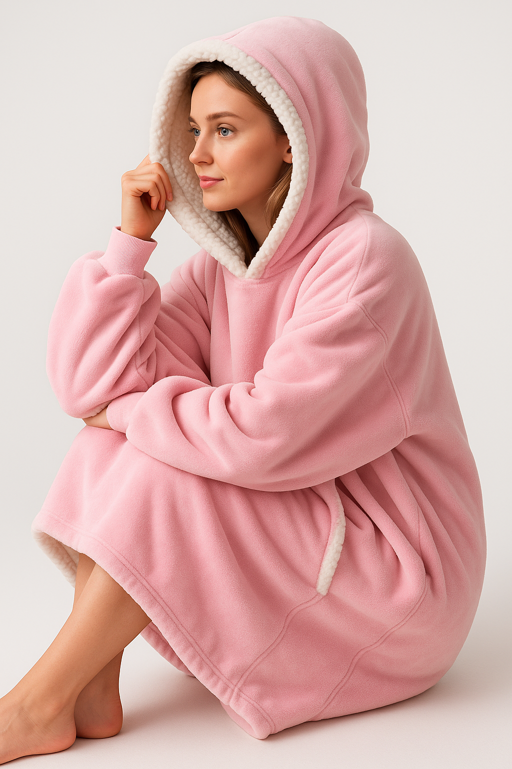 Snuggy | Coperta con Maniche e Cappuccio in Pile Morbido - - new_for_google - Concept Palermo