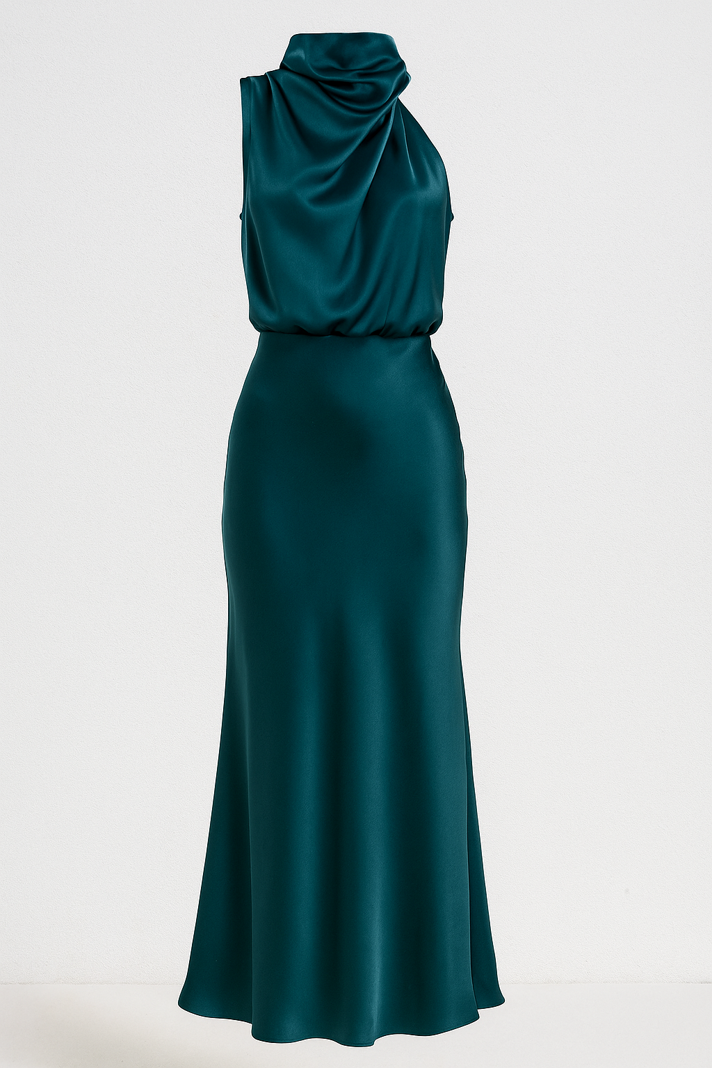 Olivia– Vestito elegante da donna – Leggero, alla moda e perfetto per ogni occasione - Blu petrolio - dress gmc160325 win050325 WOMEN - Concept Palermo