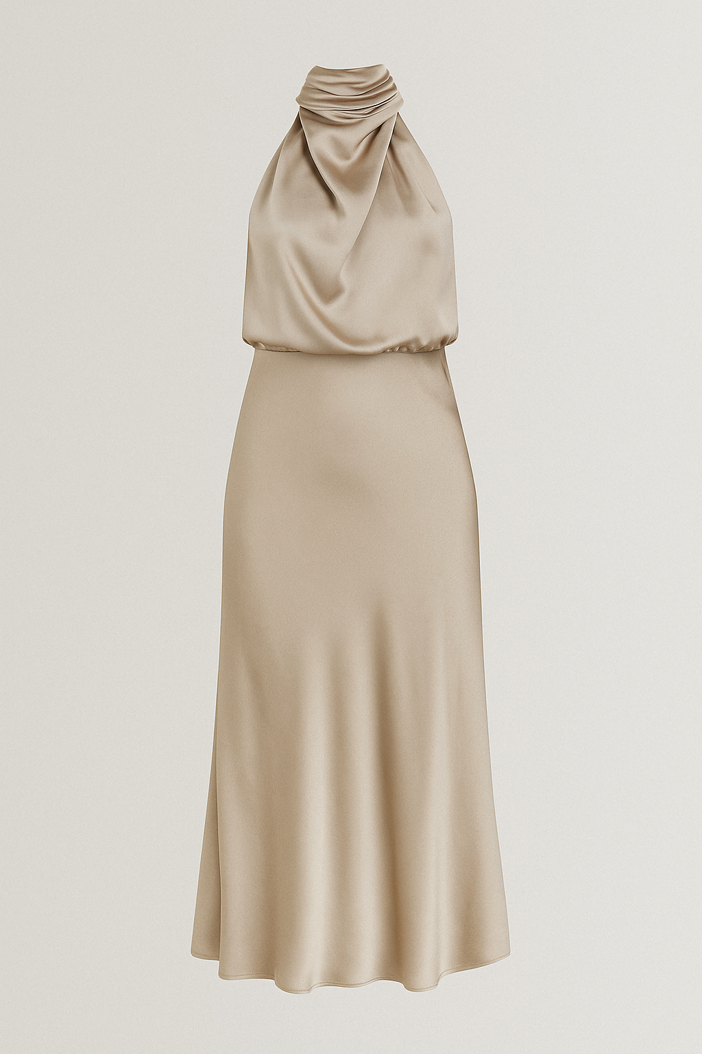 Olivia– Vestito elegante da donna – Leggero, alla moda e perfetto per ogni occasione - Champagne - dress gmc160325 win050325 WOMEN - Concept Palermo
