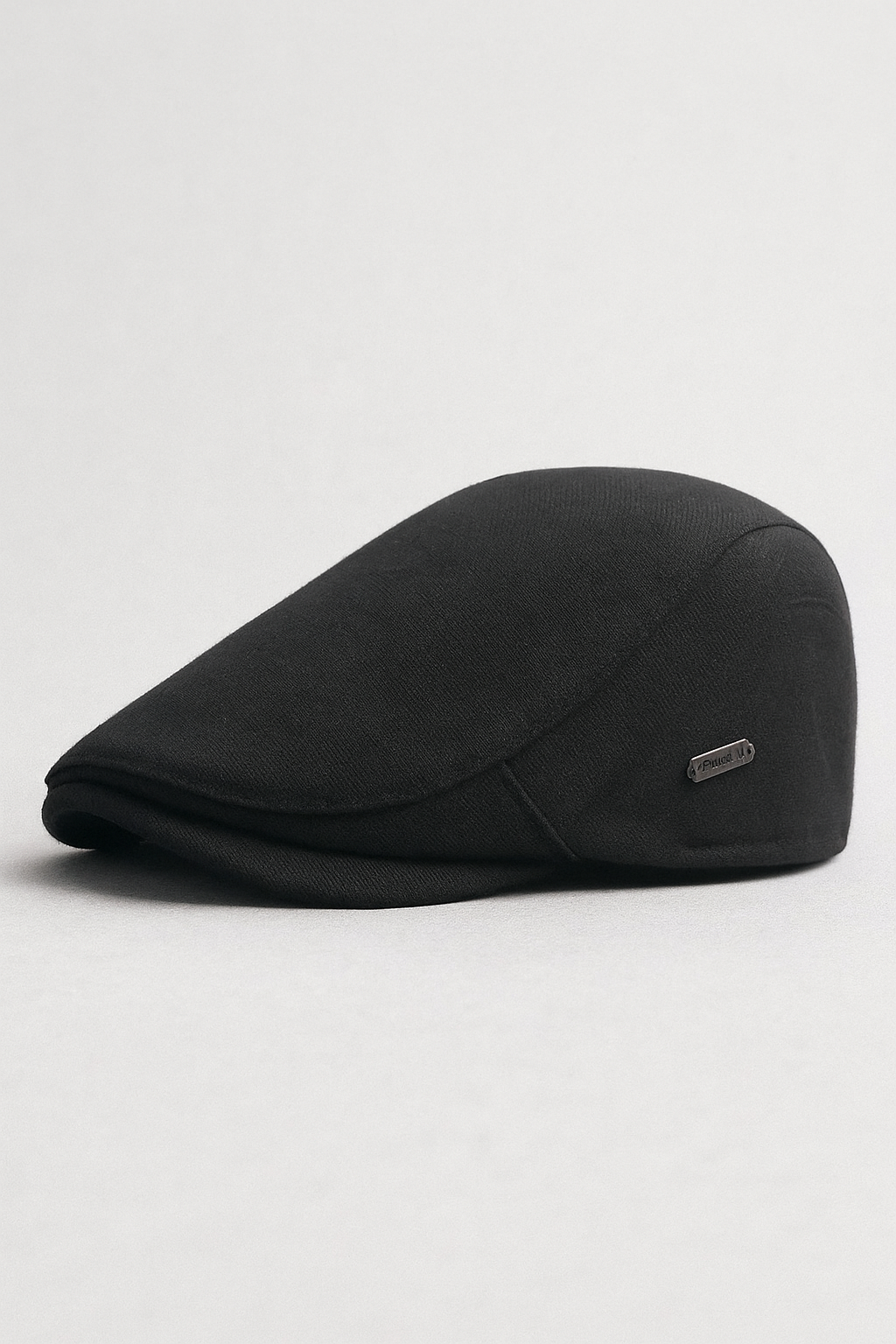 Milano | Cappello piatto classico in tessuto misto cotone beige - Nero 56-61cm Regolabile - Featured Flat caps Sale - Concept Palermo