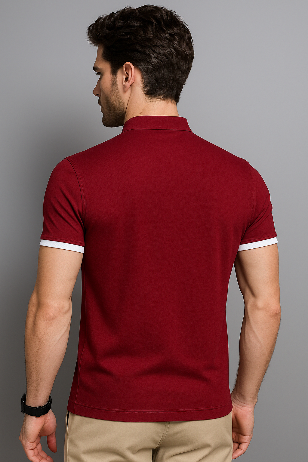 Logan | Polo da Uomo Slim Fit con Colletto alla Coreana - - men's polo men's polo shirt shirts & polos Shirts und Polos - Concept Palermo