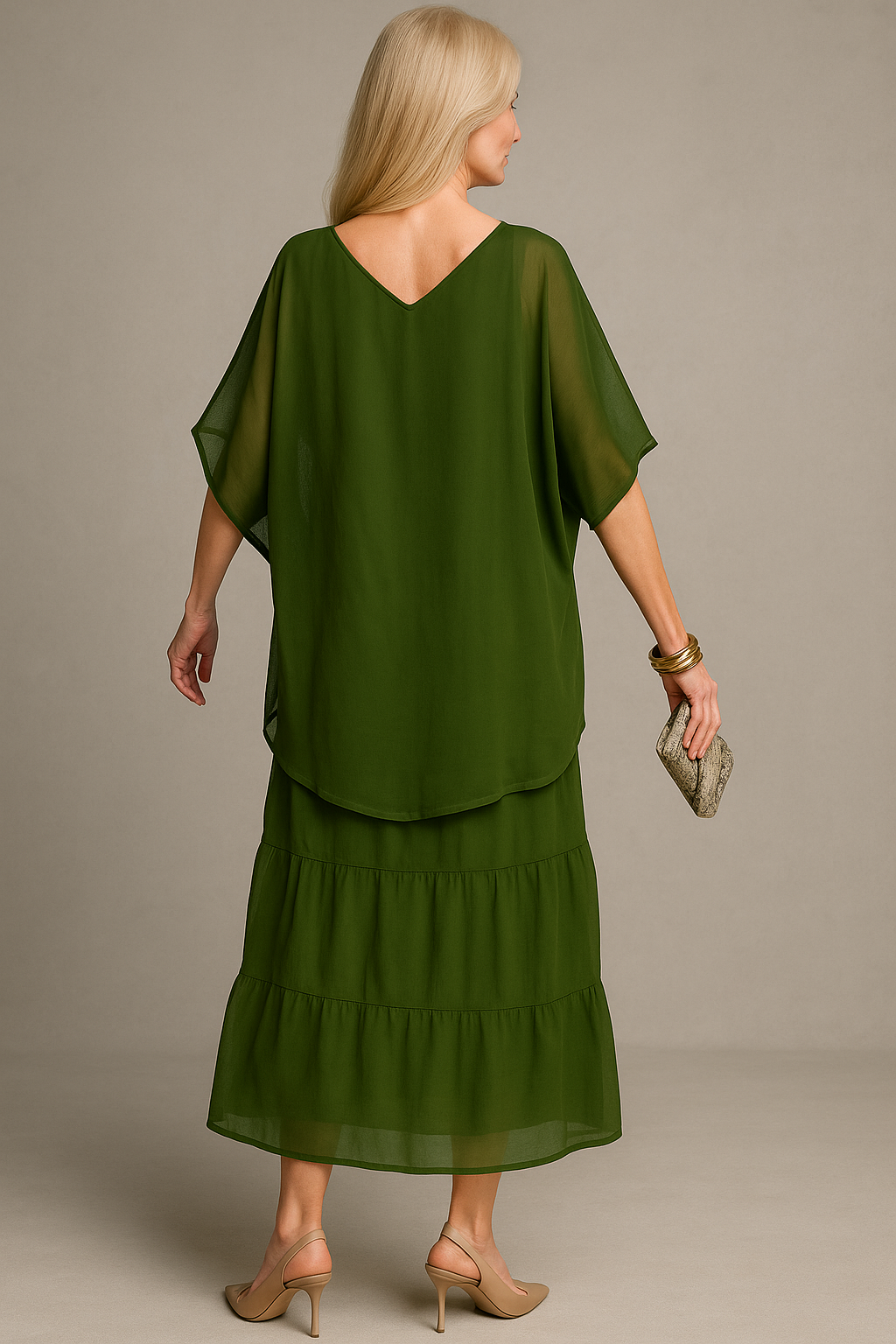Palma | Abito Elegante Donna A-Line Maxi - - Abito A-Line Abito autunnale Abito casual Abito elegante Abito in poliestere Abito maxi Abito per festività Abito primaverile Abito stile artistico Vestito versatile - Concept Palermo