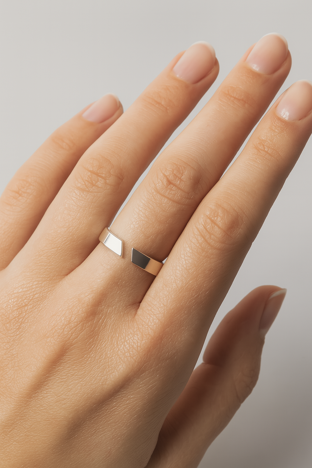 Anello regolabile in oro/argento - - 33% __label:Bestseller basicz bestseller30d bfrestock daily beater Edelstahl - Concept Palermo