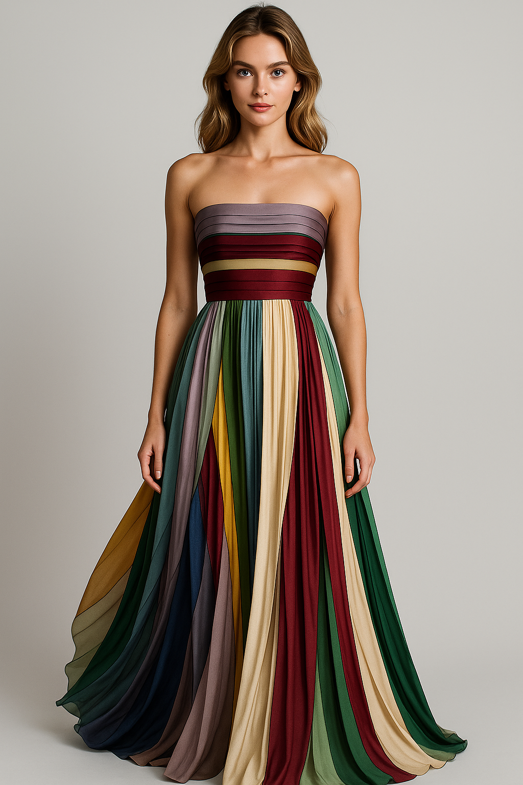 Katrina | Abito Estivo Comodo Multicolore Donna - - abbigliamento casual abito estivo abito leggero abito multicolore abito versatile ki'inò moda estiva outfit estivo vestito comodo vestito fatto a mano - Concept Palermo