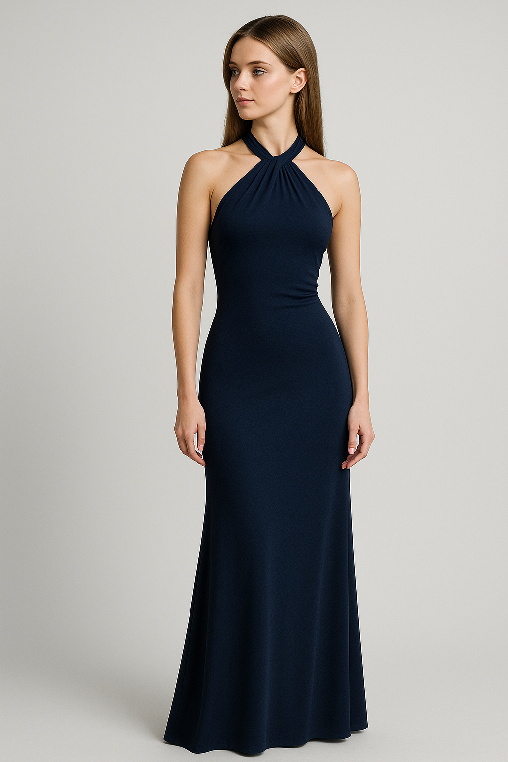 Isabel | Abito Maxi Elegante con Scollo All’Americana - - abbigliamento serale abito aderente abito maxi elegante look sofisticato moda donna outfit da matrimonio scollo all'americana stile elegante tessuto elasticizzato vestito da cerimonia - Concept Palermo