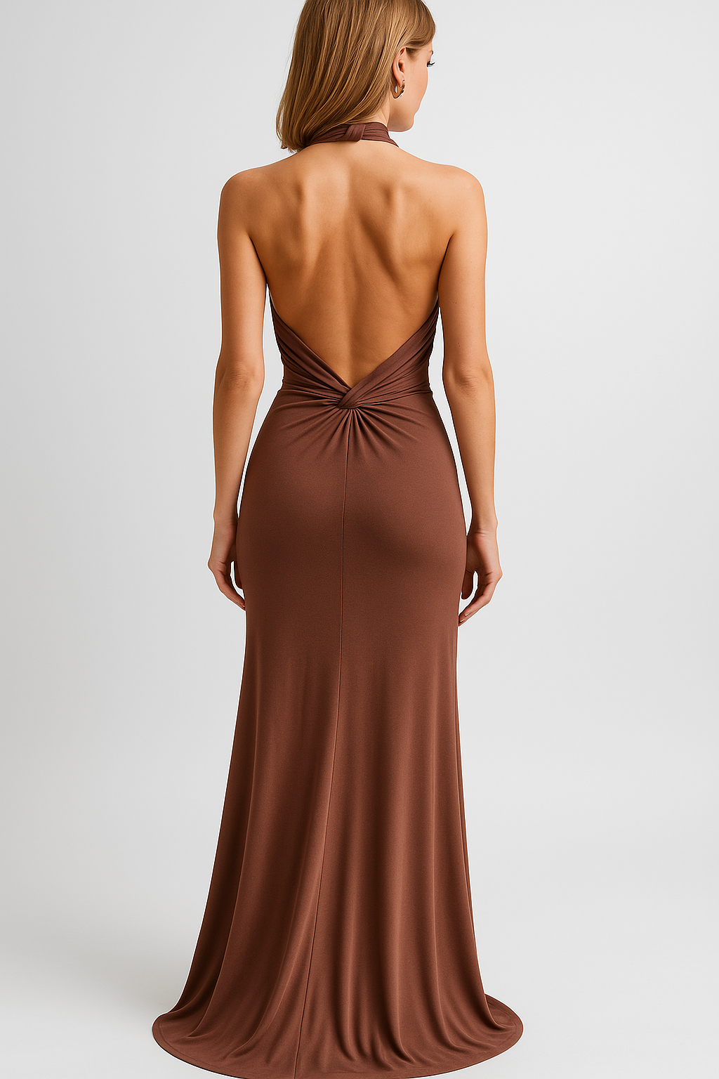 Isabel | Abito Maxi Elegante con Scollo All’Americana - - abbigliamento serale abito aderente abito maxi elegante look sofisticato moda donna outfit da matrimonio scollo all'americana stile elegante tessuto elasticizzato vestito da cerimonia - Concept Palermo