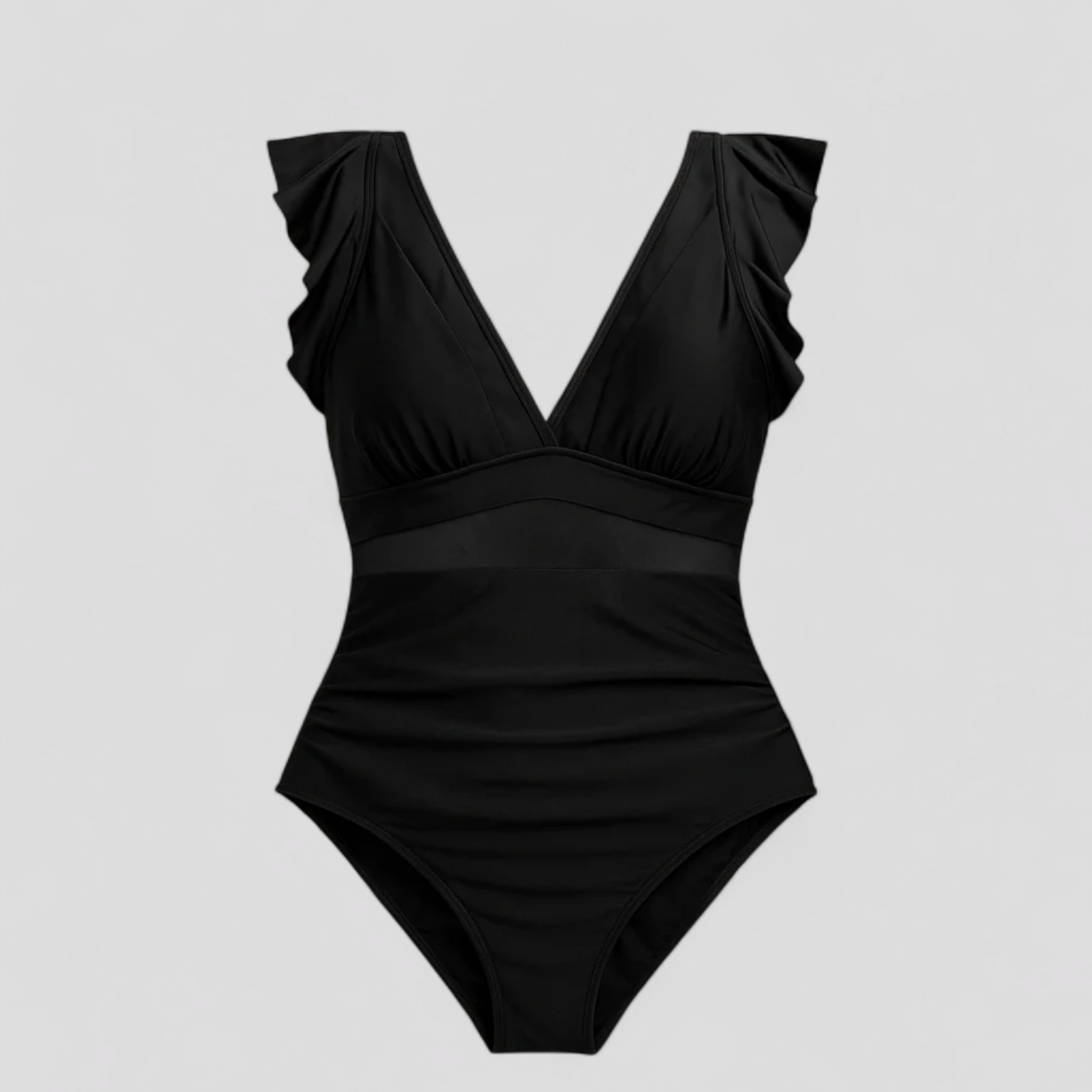 Melody | Costume Intero Sexy da Bagno Donna - Nero - bikini con dettagli in rete costume da bagno comodo costume da bagno donna costume da bagno lusinghiero costume da bagno moderno costume da bagno nero costume da bagno patchwork costume da bagno sexy costume intero con rete moda mare estate - Concept Palermo