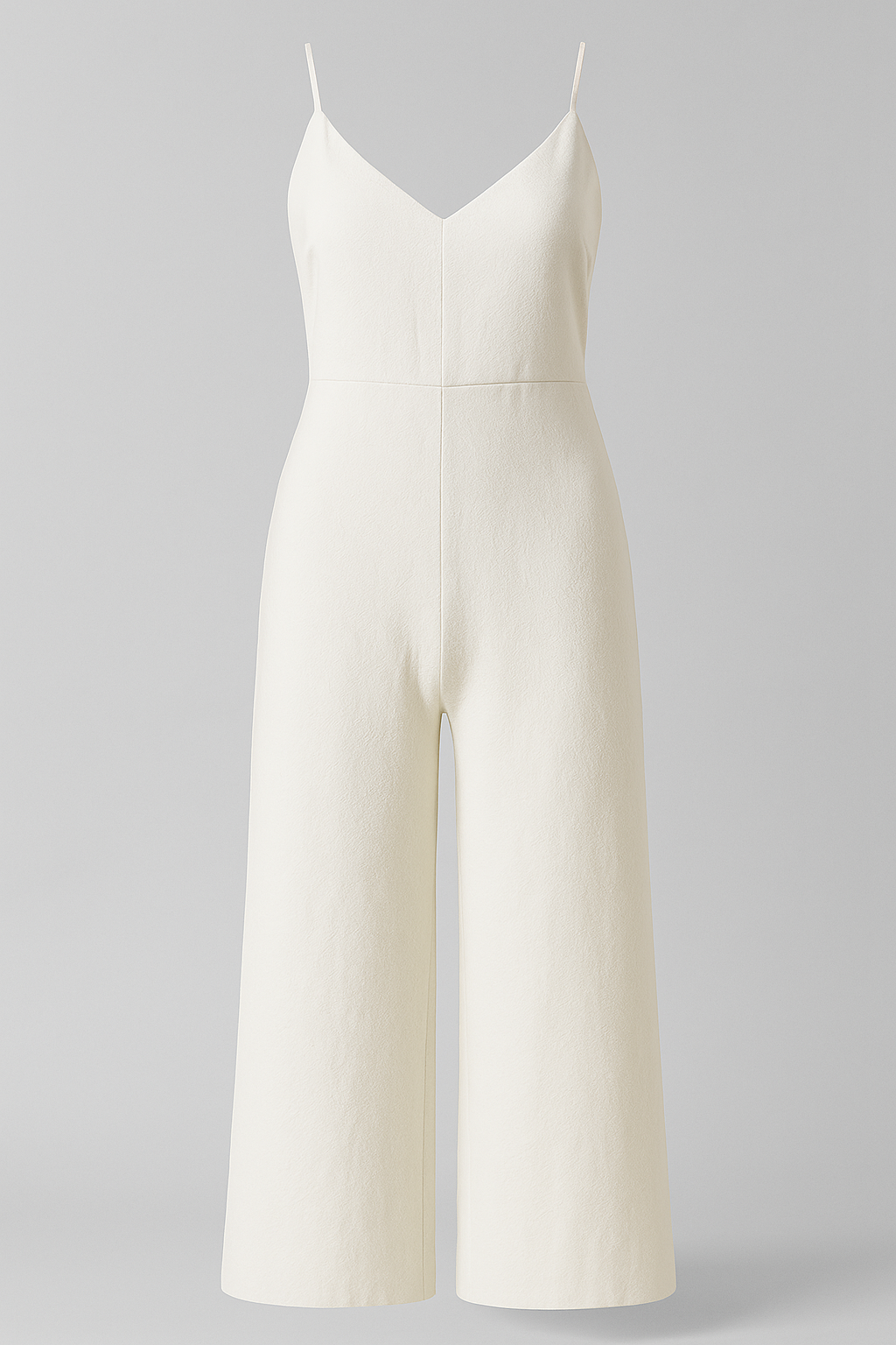 Maribel | Tuta Elegante Donna Senza Maniche - Bianco - abito estivo completo elegante moda donna outfit versatile tuta casual tuta con zip tuta elegante tuta in poliestere tuta per eventi vestito senza maniche - Concept Palermo