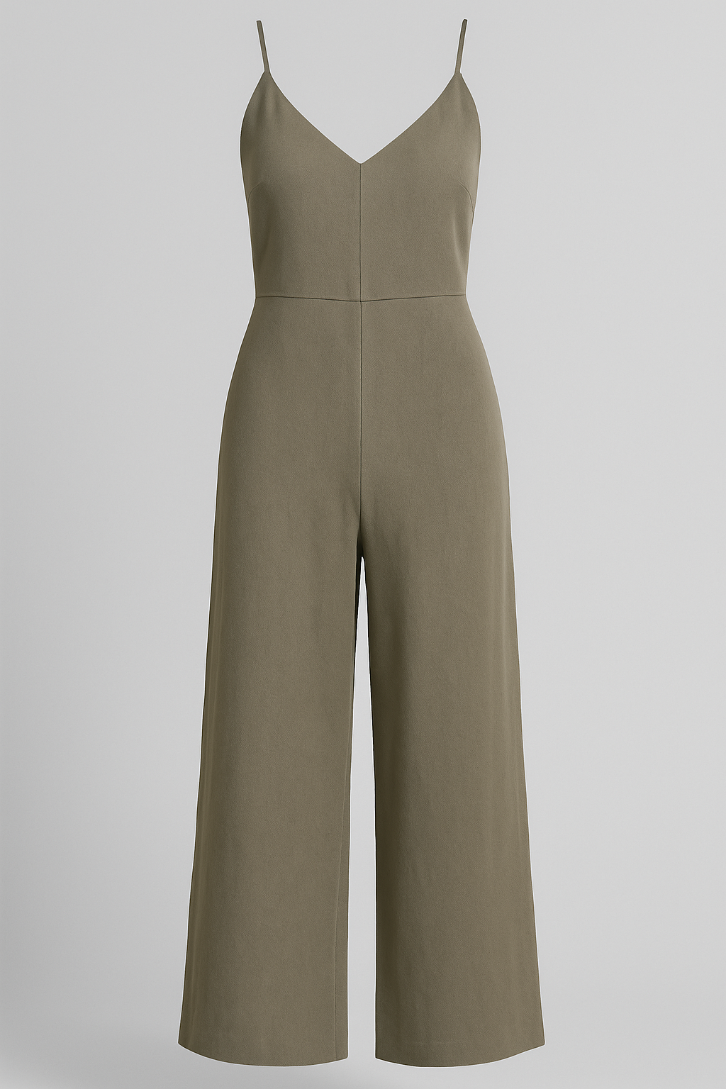 Maribel | Tuta Elegante Donna Senza Maniche - Fango - abito estivo completo elegante moda donna outfit versatile tuta casual tuta con zip tuta elegante tuta in poliestere tuta per eventi vestito senza maniche - Concept Palermo