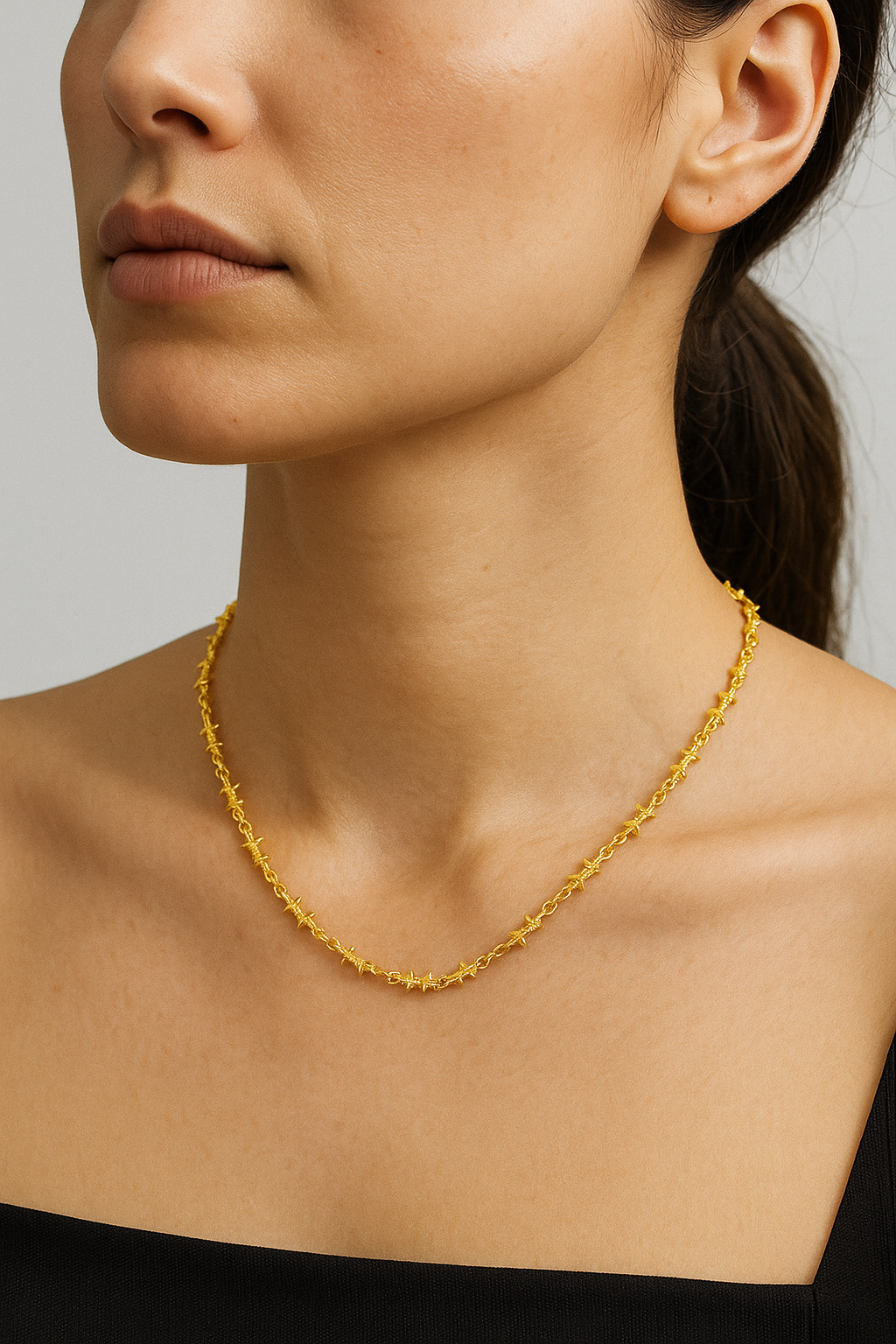 Avah | Recinzione in filo chain in acciaio colato - - mens accessory mens jhewelry necklace for men - Concept Palermo