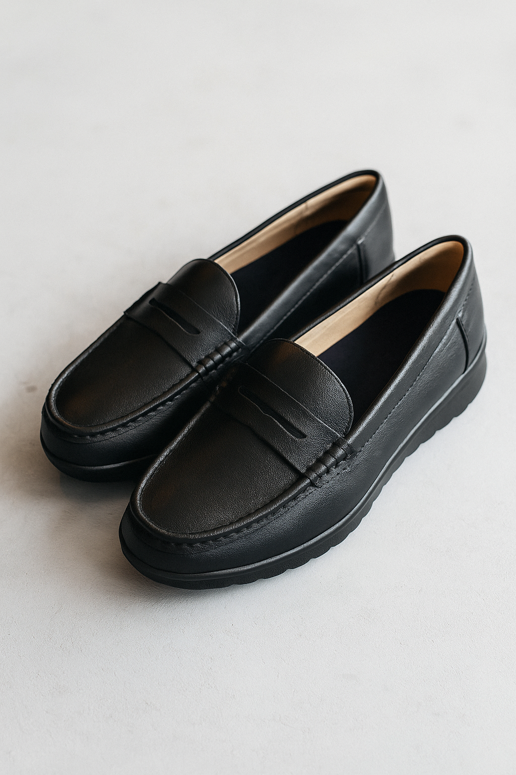 Maya | Loafers classici da donna in pelle - Nero - All Products Bestsellers Ladies Casual Shoes propel-discount-23450 Shoes - Concept Palermo