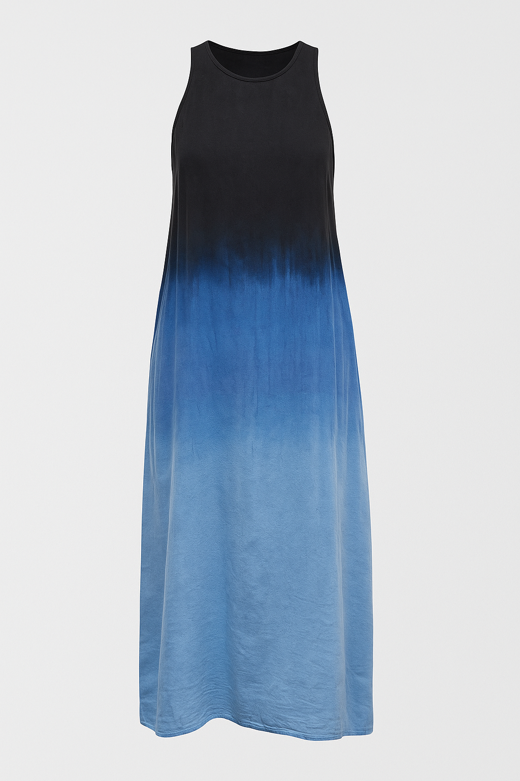 Mirriam | Abito Donna Estivo Senza Maniche A-Linea - Blu - abito A-Line abito casual abito da viaggio abito estivo abito midi abito senza maniche comfort estivo moda estiva moda femminile stile elegante - Concept Palermo