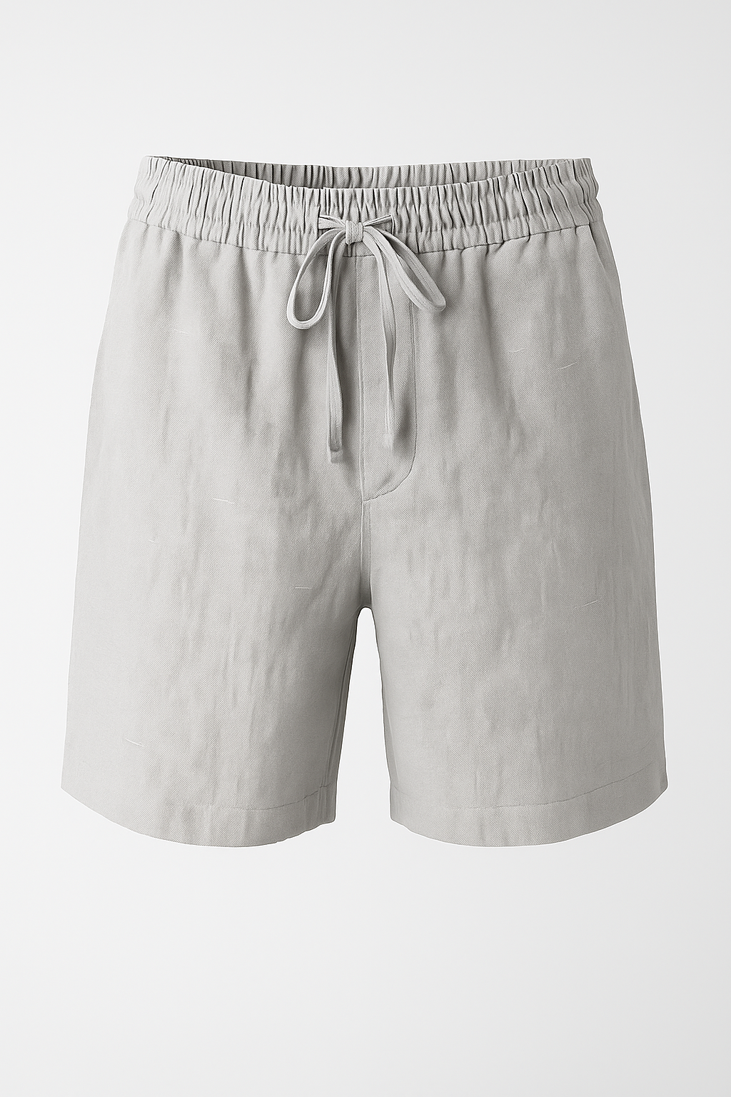 Charles | Pantaloncini di lino leggeri per uomo - Grigio - Atmungsaktive Shorts Cooler Stil Herren Shorts komfortable Shorts lässige Shorts Sommer Look Sommermode Männer strand shorts tägliche Freizeitkleidung verstellbarer Kordelzug - Concept Palermo