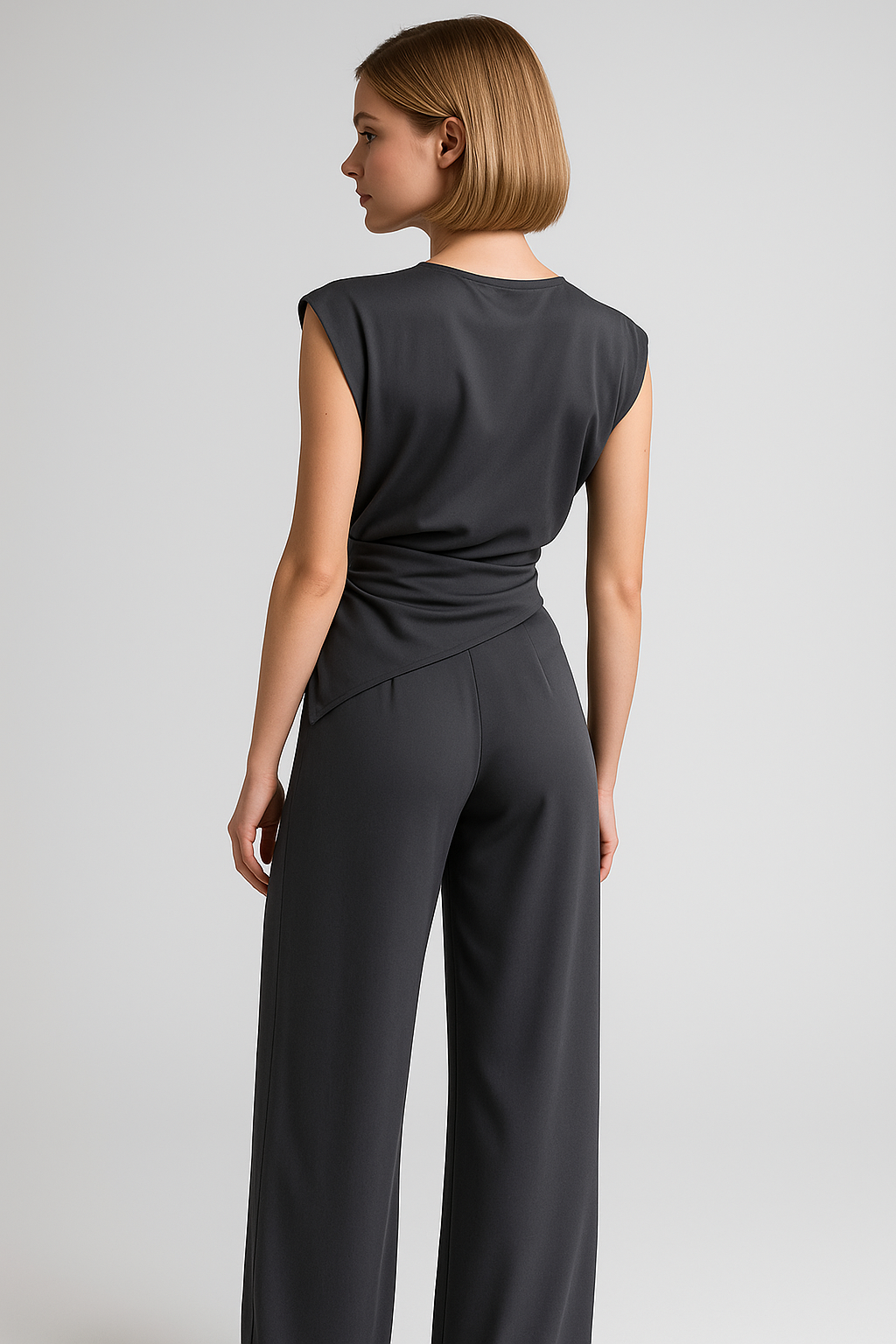 Bonnie | Set Elegante Due Pezzi per Donna - - abbigliamento versatile abito sofisticato design raffinato due pezzi donna moda femminile outfit elegante pantaloni a vita alta set da donna stile chic tessuto leggero - Concept Palermo