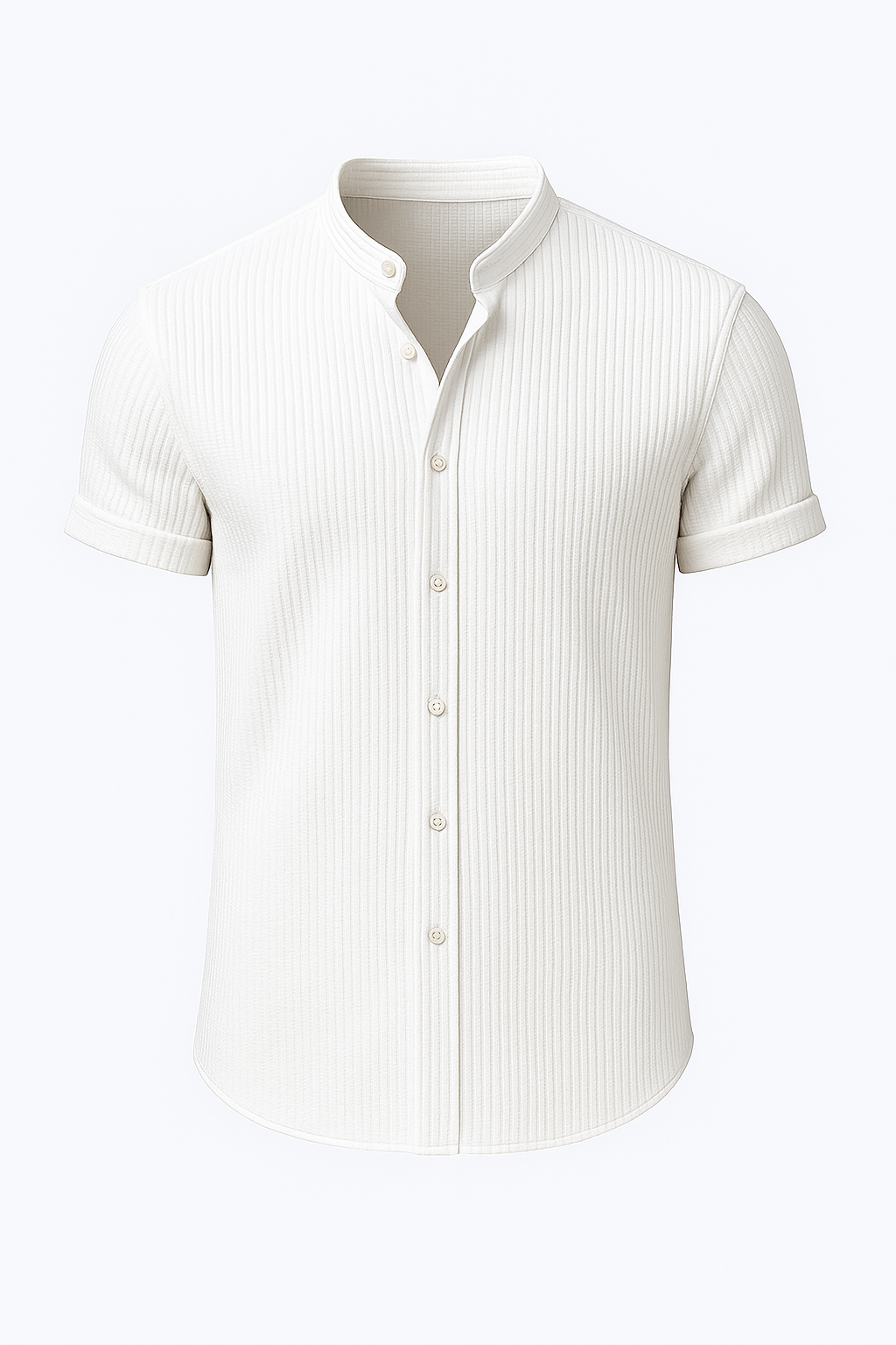 Aiden | Camicia uomo a maniche corte in cotone – Traspirante, elegante e versatile - Bianco - 140525 gmc140525 men shirt - Concept Palermo
