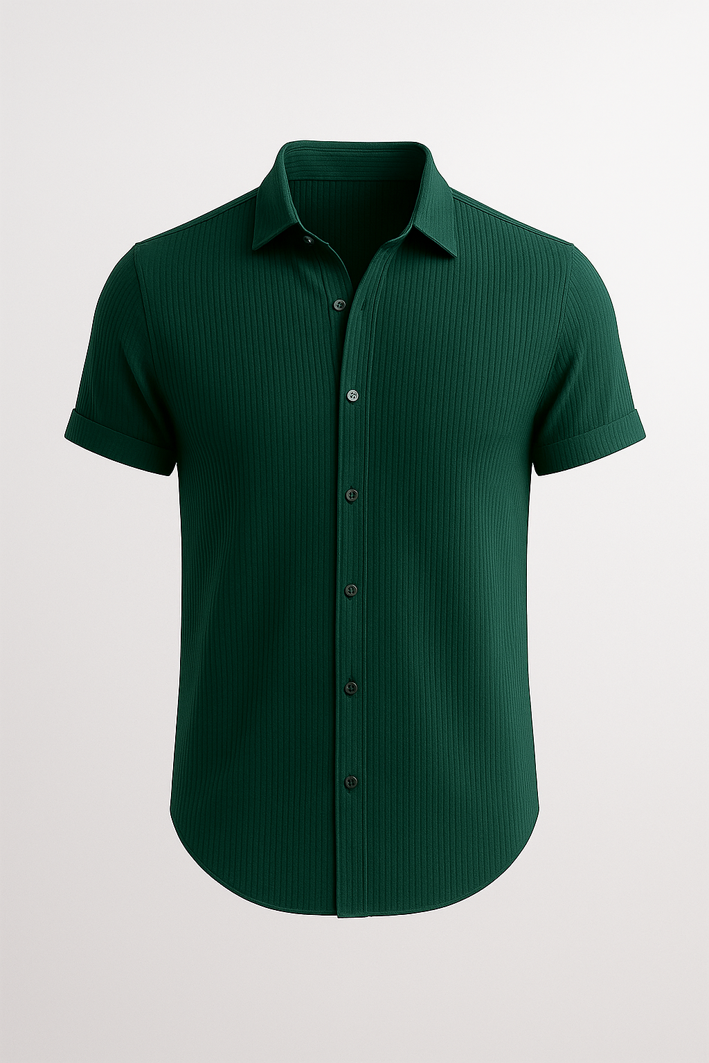 Aiden | Camicia uomo a maniche corte in cotone – Traspirante, elegante e versatile - Verde - 140525 gmc140525 men shirt - Concept Palermo