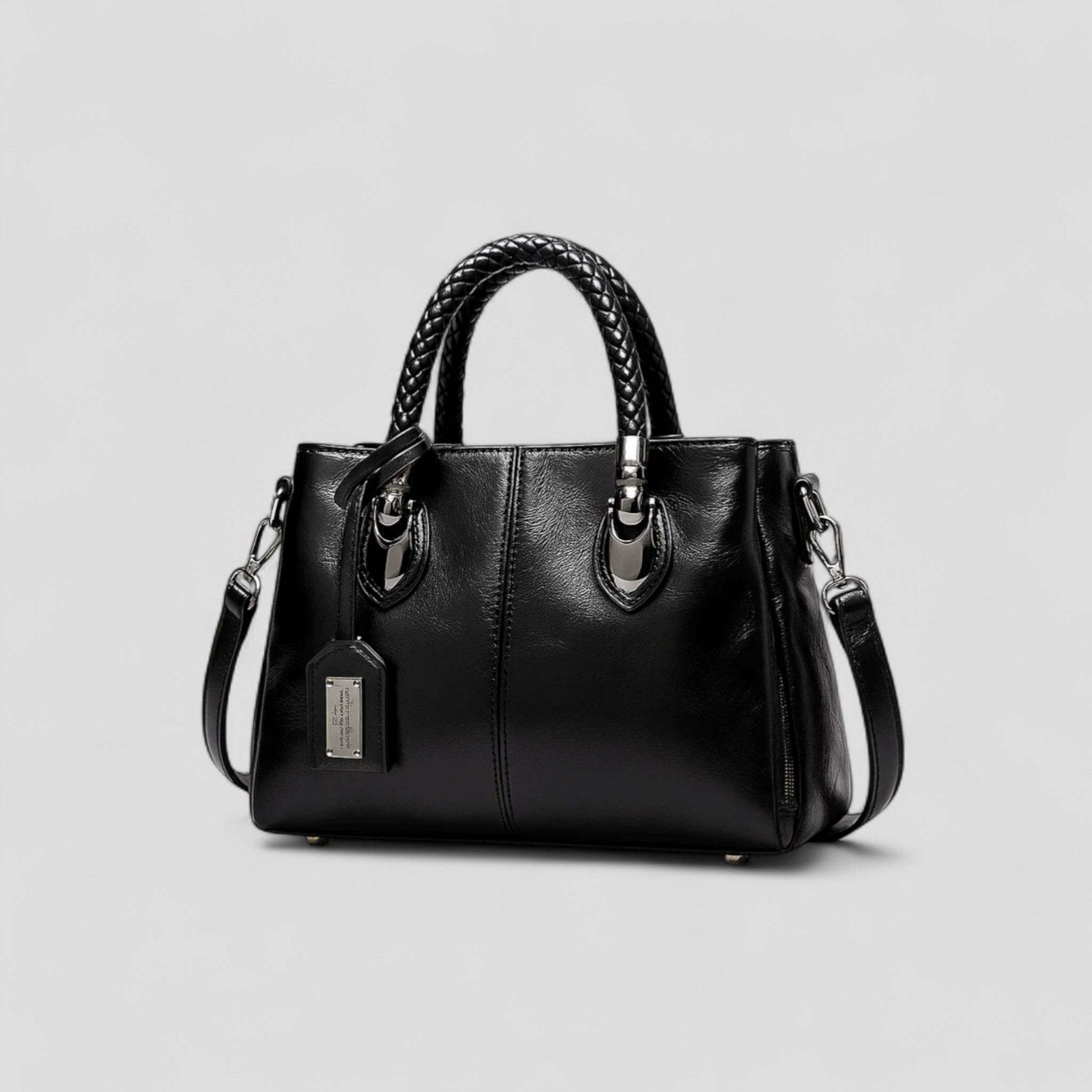 Borsa in pelle LuxeLeather™ con ampia capacità - Nero - bag for women Dames Fashionable bag women new_for_google Shoulder Bags women Winter women women's bags Women's handbags - Concept Palermo