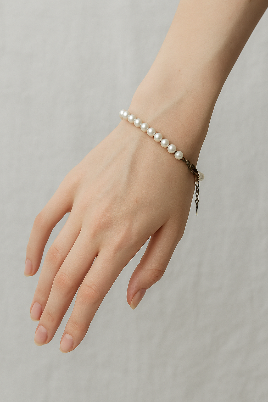 Briella | Bracciale di perle con chiusura a catena nera - - Armband Armbänder bestseller30d Perlen streetwear - Concept Palermo