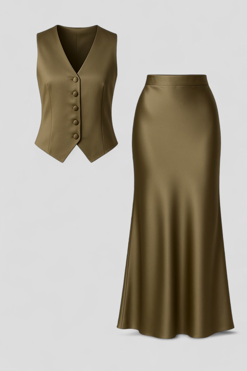 Mia | Set Elegante Top e Gonna per Donne - - abbigliamento casual elegante abbigliamento formale abiti versatili gonna lunga look estivo moda femminile outfit da brunch outfit raffinato set elegante donne top senza maniche - Concept Palermo