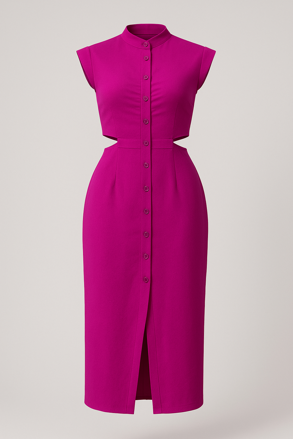 Lisette | Abito Elegante con Maniche a Cappuccio - Rosa - abbigliamento formale abito con spacco abito elegante comfort premium design raffinato maniche a cappuccio moda moderna outfit romantico stile sofisticato tunica versatile - Concept Palermo