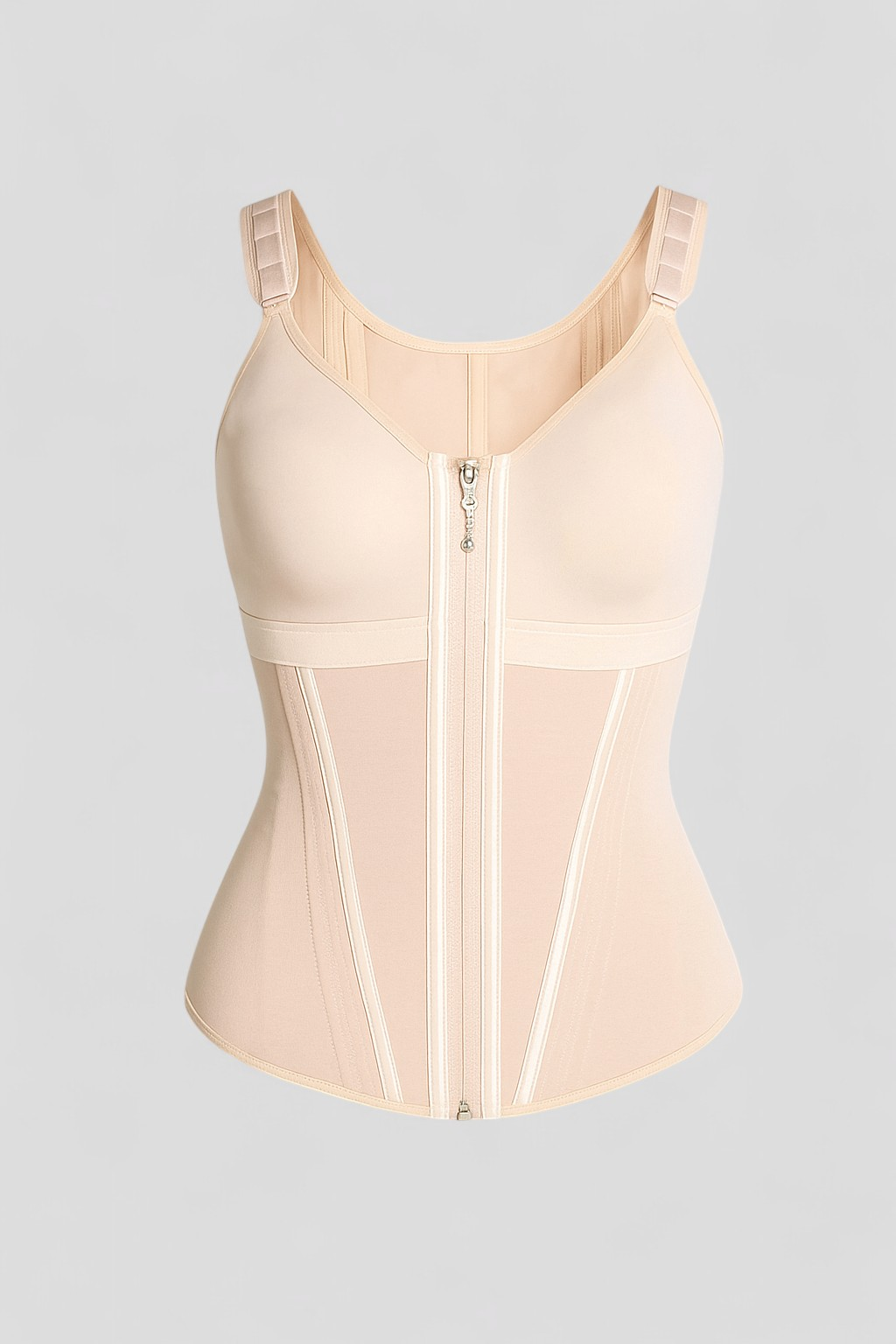 Elda | Corsetto Modellante per Donna - Beige - abbigliamento modellante abbigliamento per occasioni speciali corsetto in tessuto elastico corsetto modellante corsetto per la silhouette corsetto sexy effetto clessidra perdita di grasso addominale supporto per la schiena taglie S M L XL - Concept Palermo