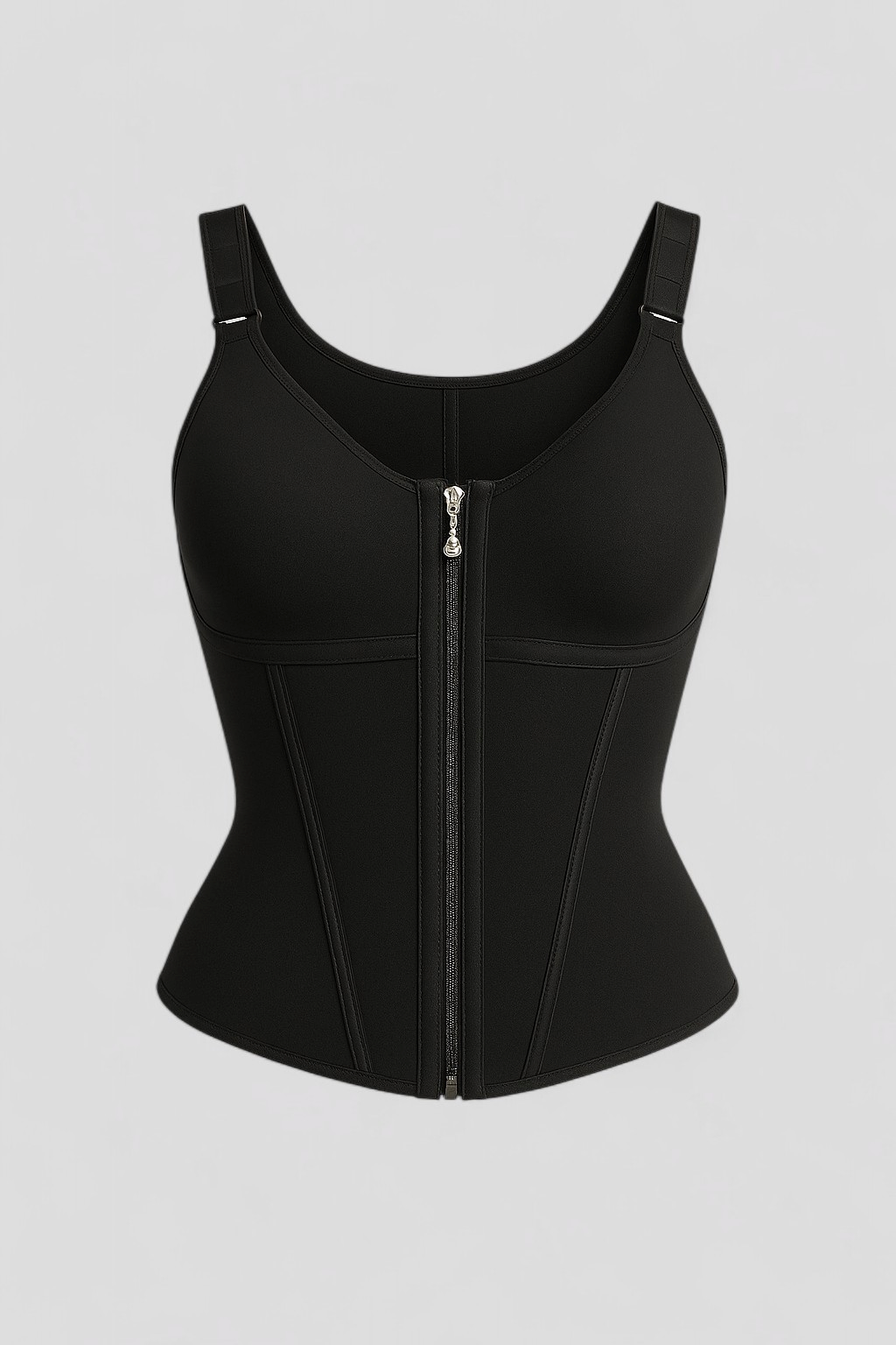 Elda | Corsetto Modellante per Donna - Nero - abbigliamento modellante abbigliamento per occasioni speciali corsetto in tessuto elastico corsetto modellante corsetto per la silhouette corsetto sexy effetto clessidra perdita di grasso addominale supporto per la schiena taglie S M L XL - Concept Palermo