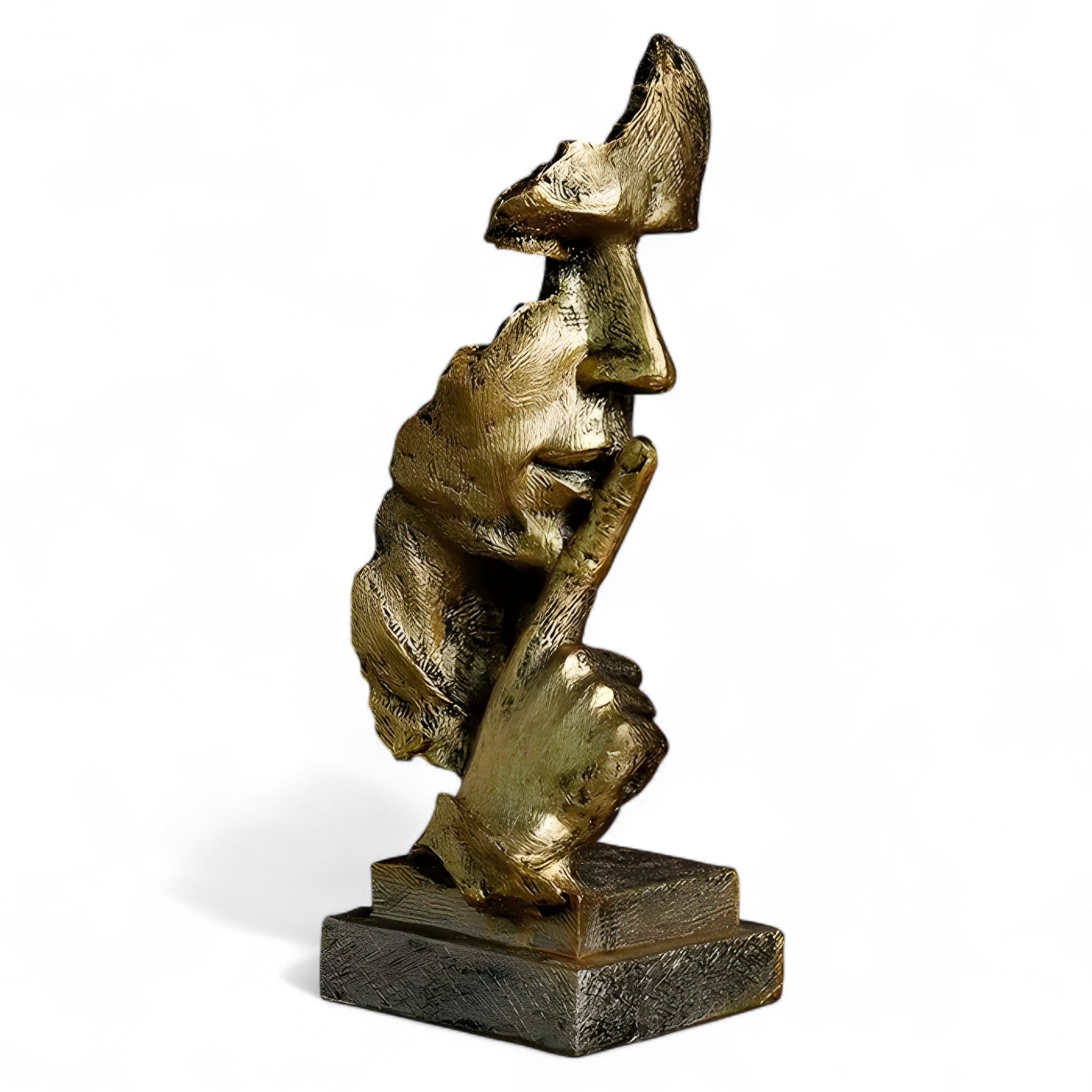 Noah | Espressione silenziosa, scultura Art Déco stimolante - Oro - Boligindretning Figur Hjem Indendørs Skulptur Statue - Concept Palermo