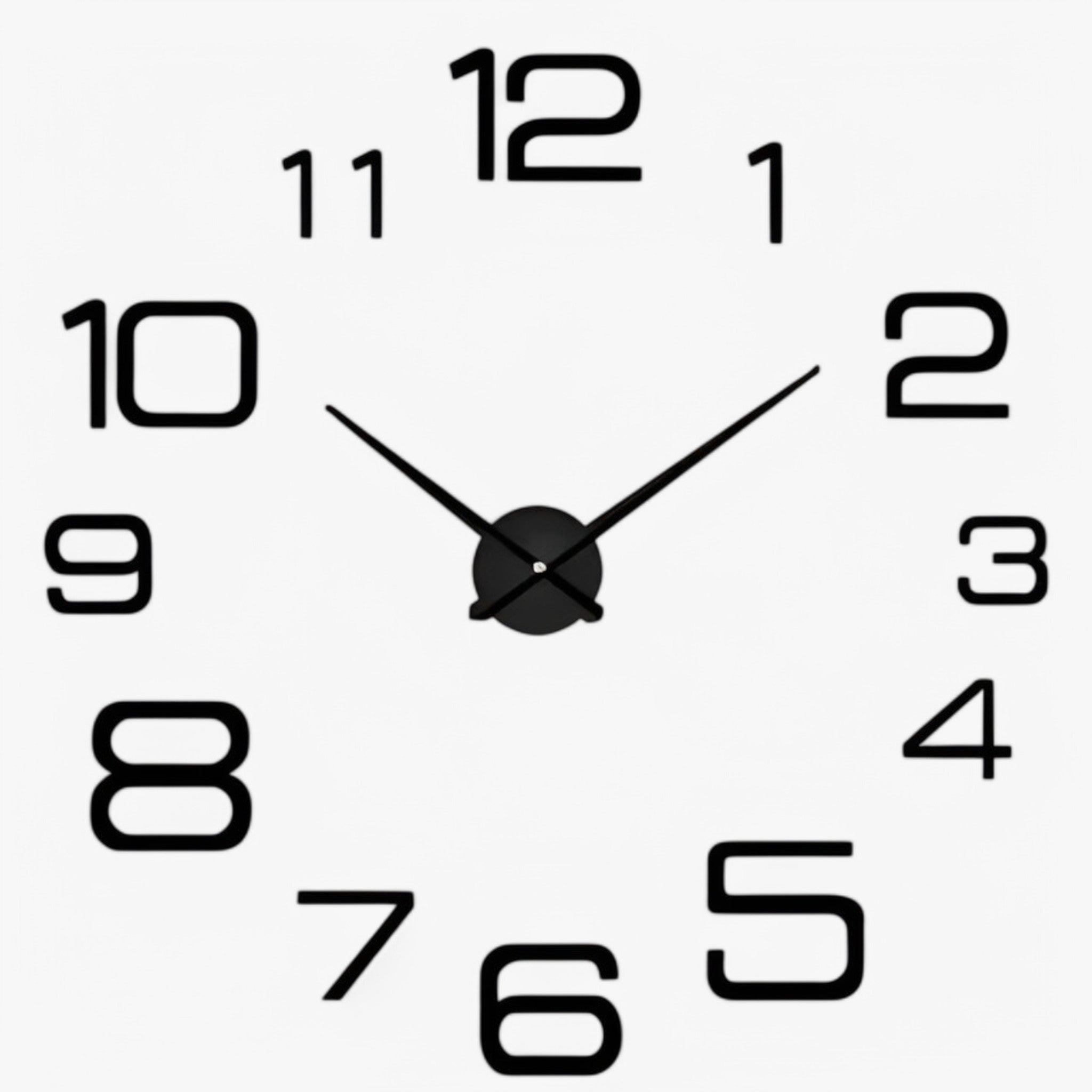 Darian | Grande Orologio da Parete Nero - B - P354 wall clock - Concept Palermo