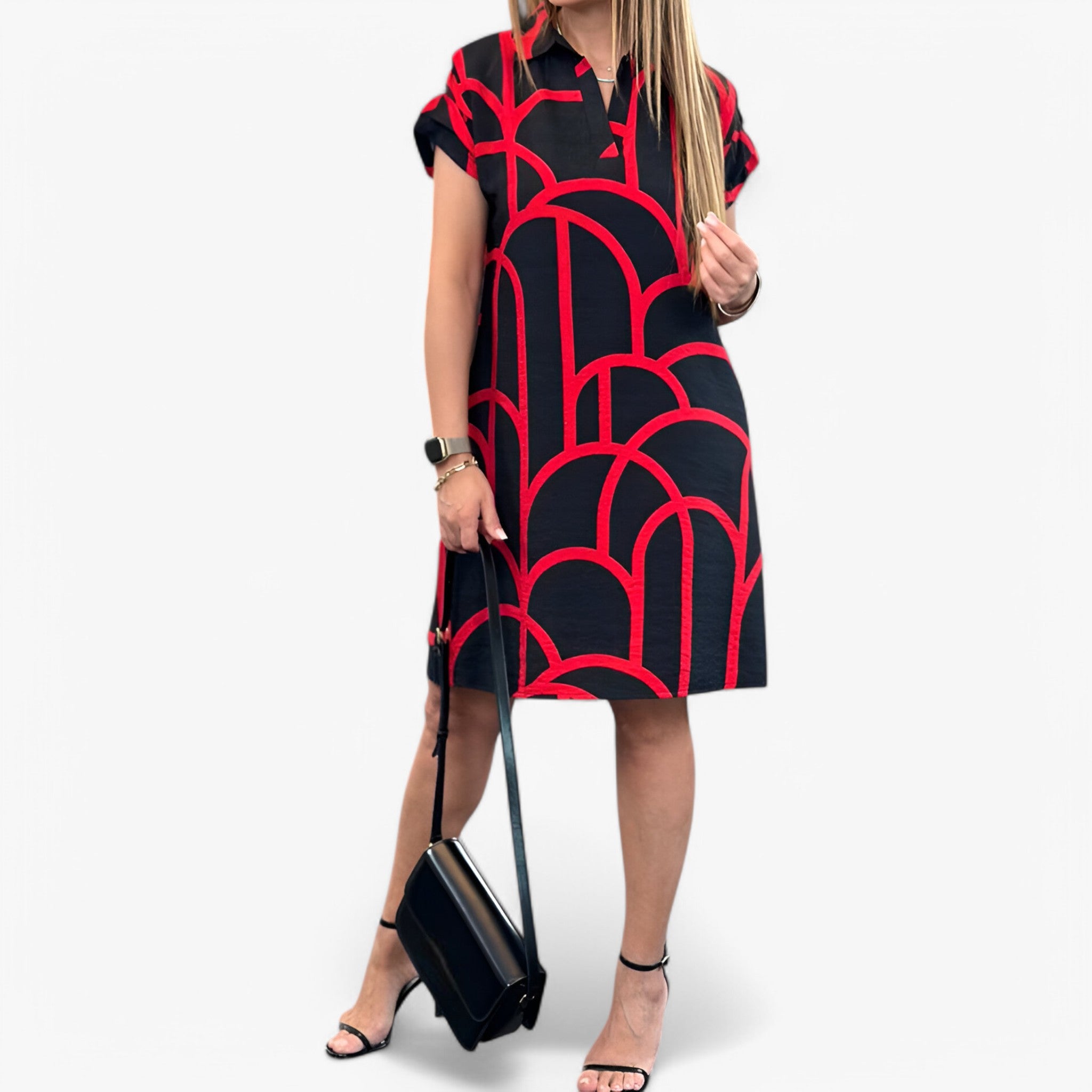 Isabelle | Vestito midi - Senza tempo e con stile - Rosso - - Concept Palermo