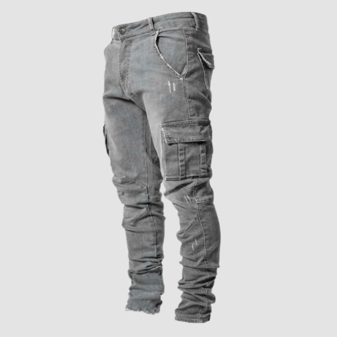 Keegan | Jeans Ultra Elasticizzati per uno Stile Casual e Attivo - Perfetti per le Vostre Giornate di Relax! - Grigio - Heren Hosen MÄNNER sale - Concept Palermo