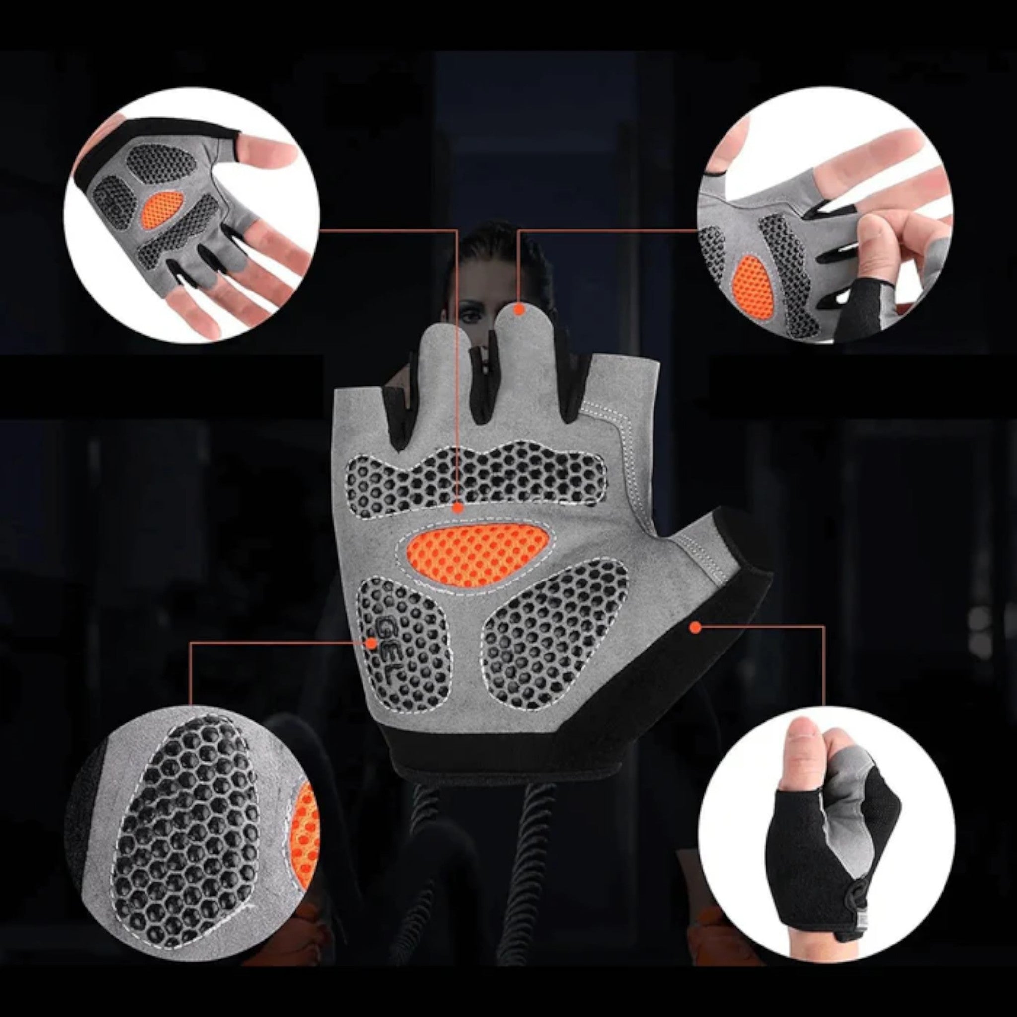 Guanti sportivi antiscivolo GripMaster: freschi, comodi e resistenti - - bicycle gloves gloves gloves for men mens gloves - Concept Palermo