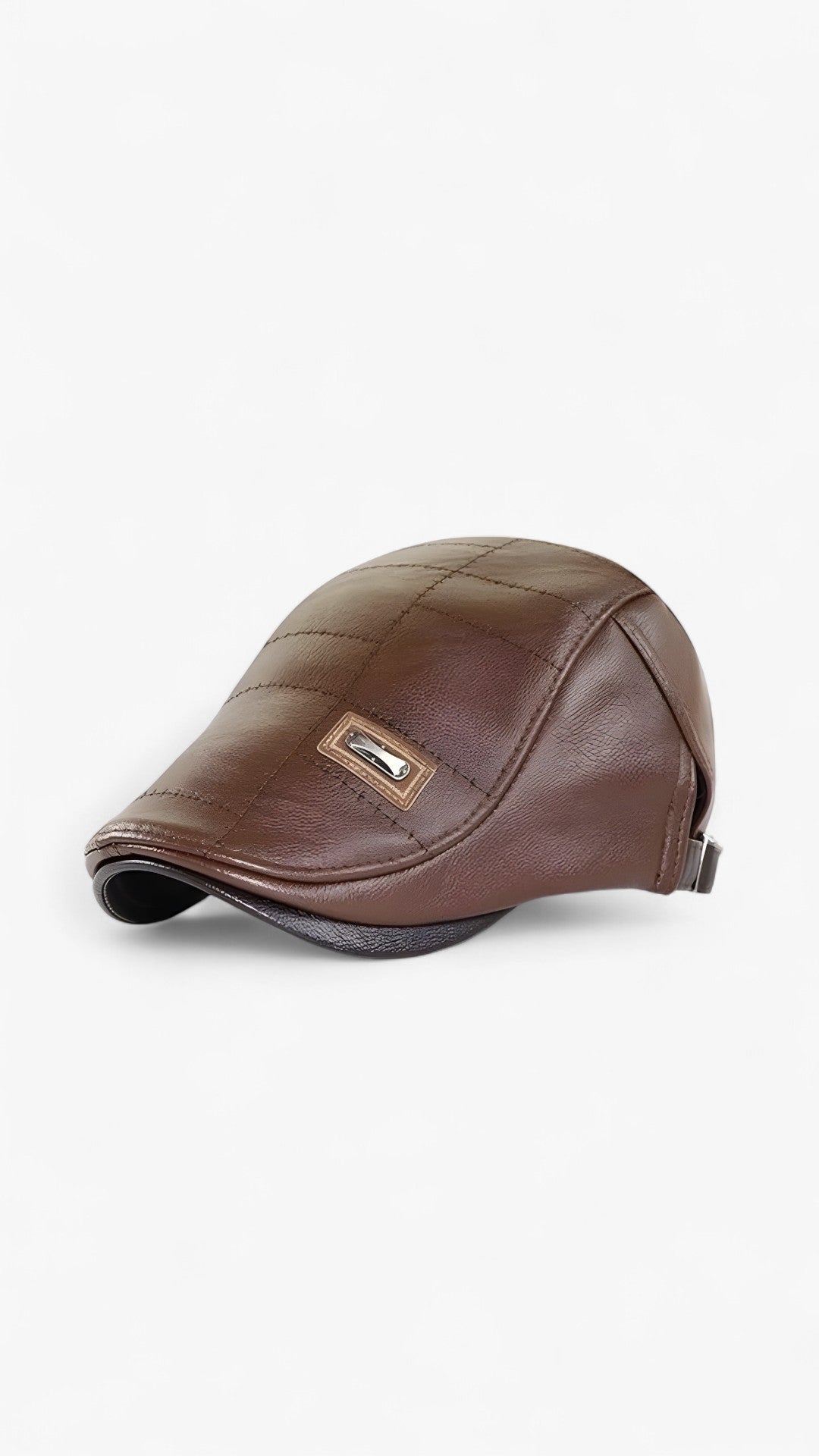 FlatCap™ - Cappello retrò da uomo in pelle (1+1 GRATIS) - Marrone chiaro - 1+1 GRATIS beret caps FlatCap™ mens cap Retro - Concept Palermo