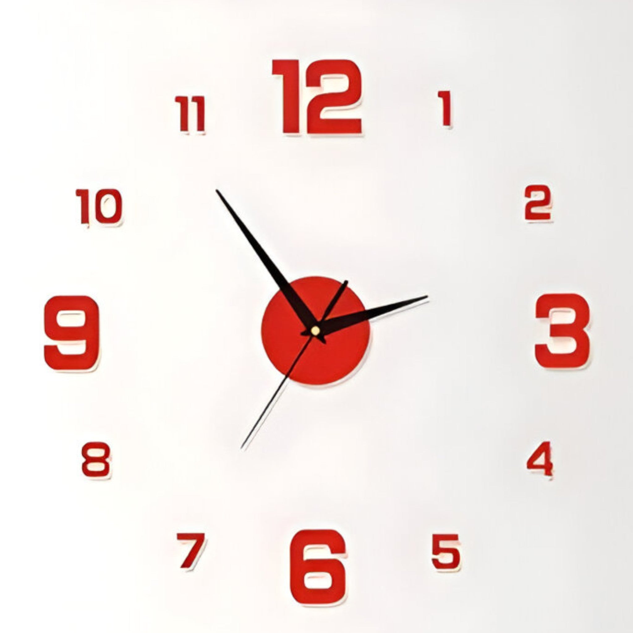 Eugen | Orologio da parete per soggiorno - Rosso - P358 wall clock - Concept Palermo