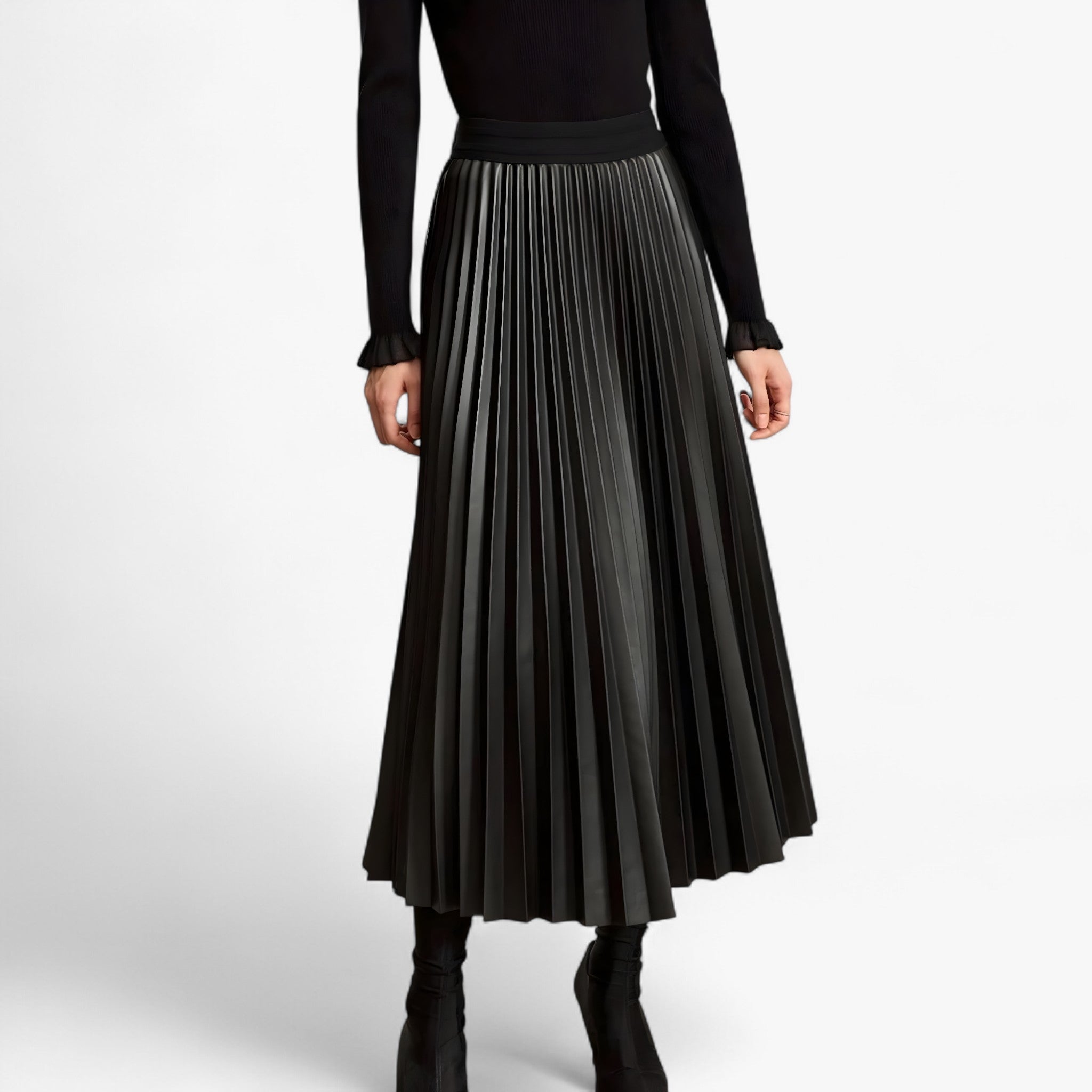 Gelly | Gonna in Pelle Plissettata - - MYLA_NEW Skirt - Concept Palermo