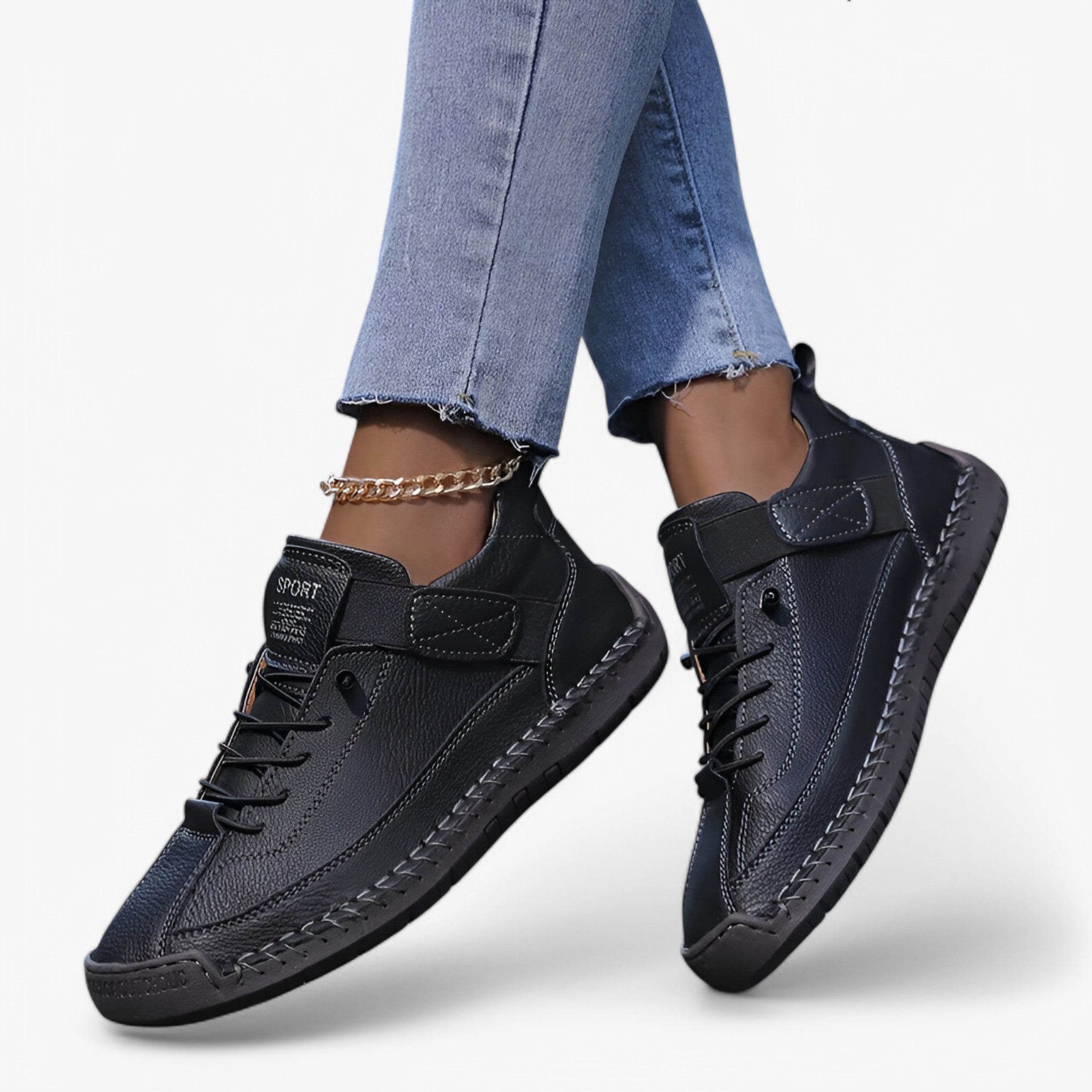 Erin | Scarpe comfort - Morbide e antiscivolo - Nero - chaussure google - Concept Palermo