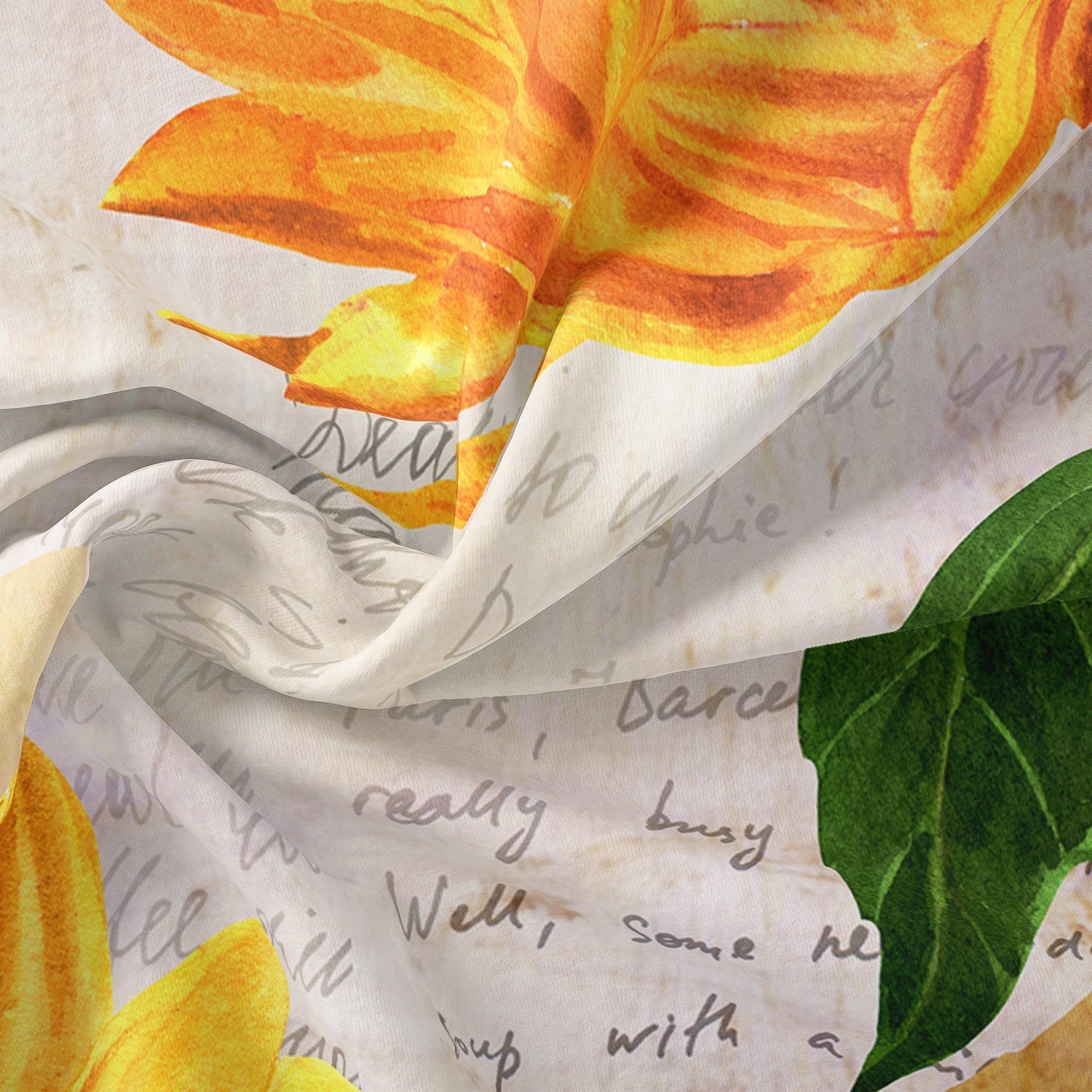 Lussuosi strati - Set di biancheria da letto con copripiumino a fiori di girasole | Gogh | Francia | Beau Jardin - - bed sheets Bedding - Concept Palermo