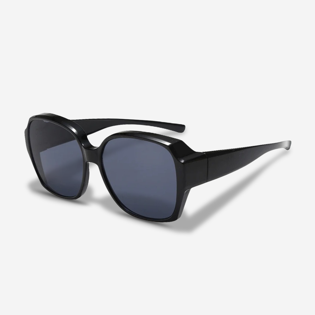 ClipShades | Eleganti occhiali da sole per portatori di occhiali - La protezione solare perfetta per i vostri occhiali - Pro Nero - sun glasses WOMEN - Concept Palermo