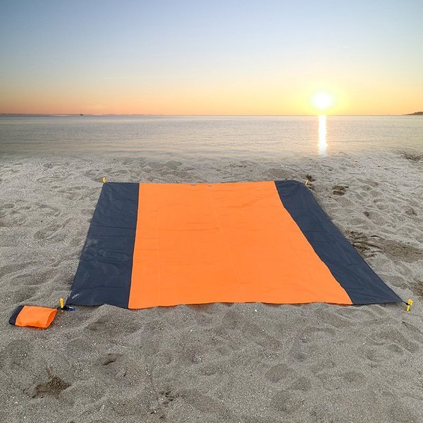 Mr Beach Tappetino da spiaggia senza sabbia Ultimate Beach - Arancia 200x210cm - beach mats - Concept Palermo