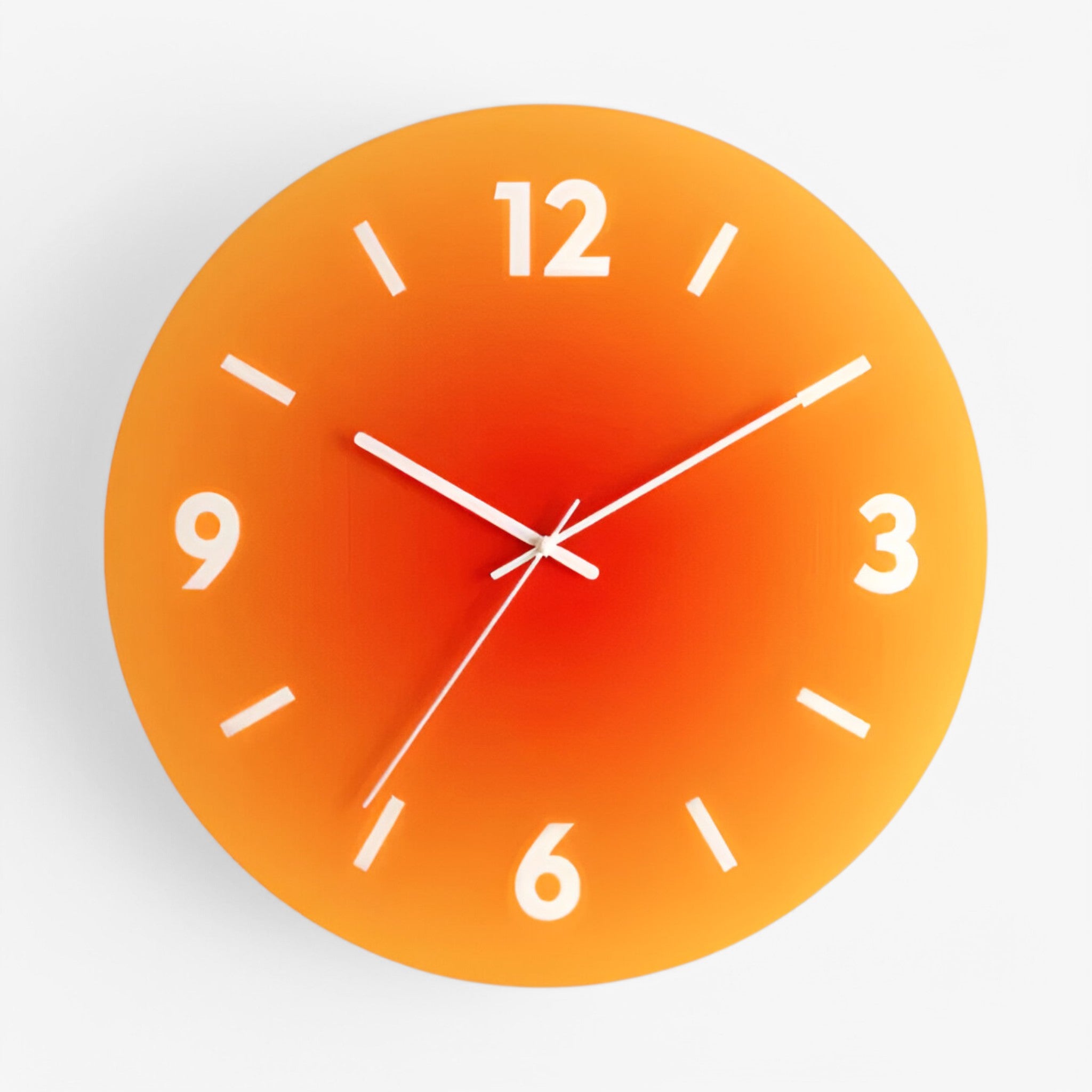 Kim | Orologio da parete in vetro di design - Arancia - P101 wall clock - Concept Palermo