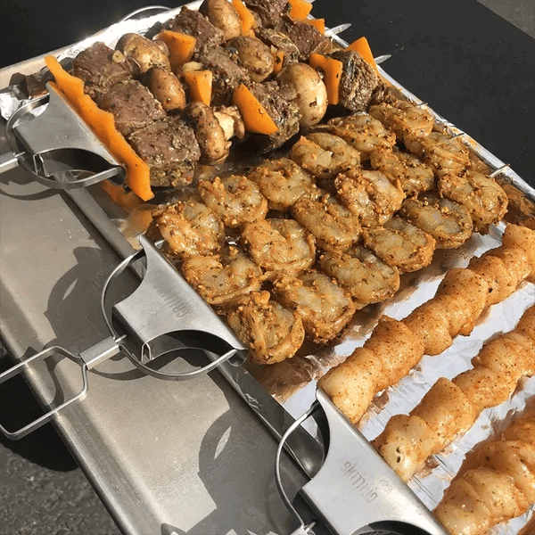 SkewGril | Spiedini da grill a 3 vie | Acciaio inossidabile - - 3-way skewers grill skewers grilling stick Skewers skewers stick - Concept Palermo