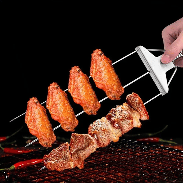 SkewGril | Spiedini da grill a 3 vie | Acciaio inossidabile - - 3-way skewers grill skewers grilling stick Skewers skewers stick - Concept Palermo