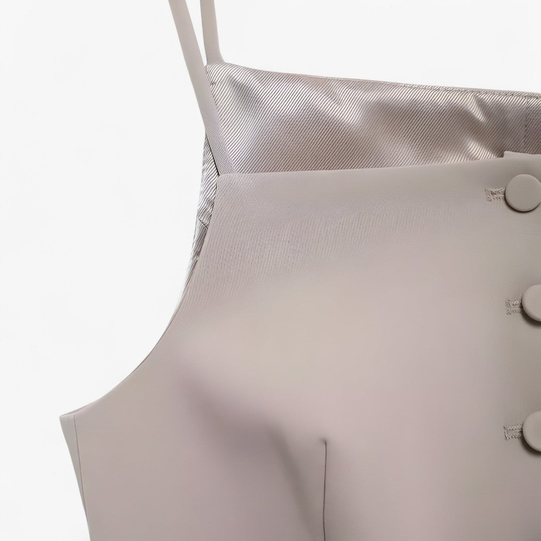 Noemi | Top Corscon con spalline sottili in stile minimal - - clothing/tops/crop-tops - Concept Palermo