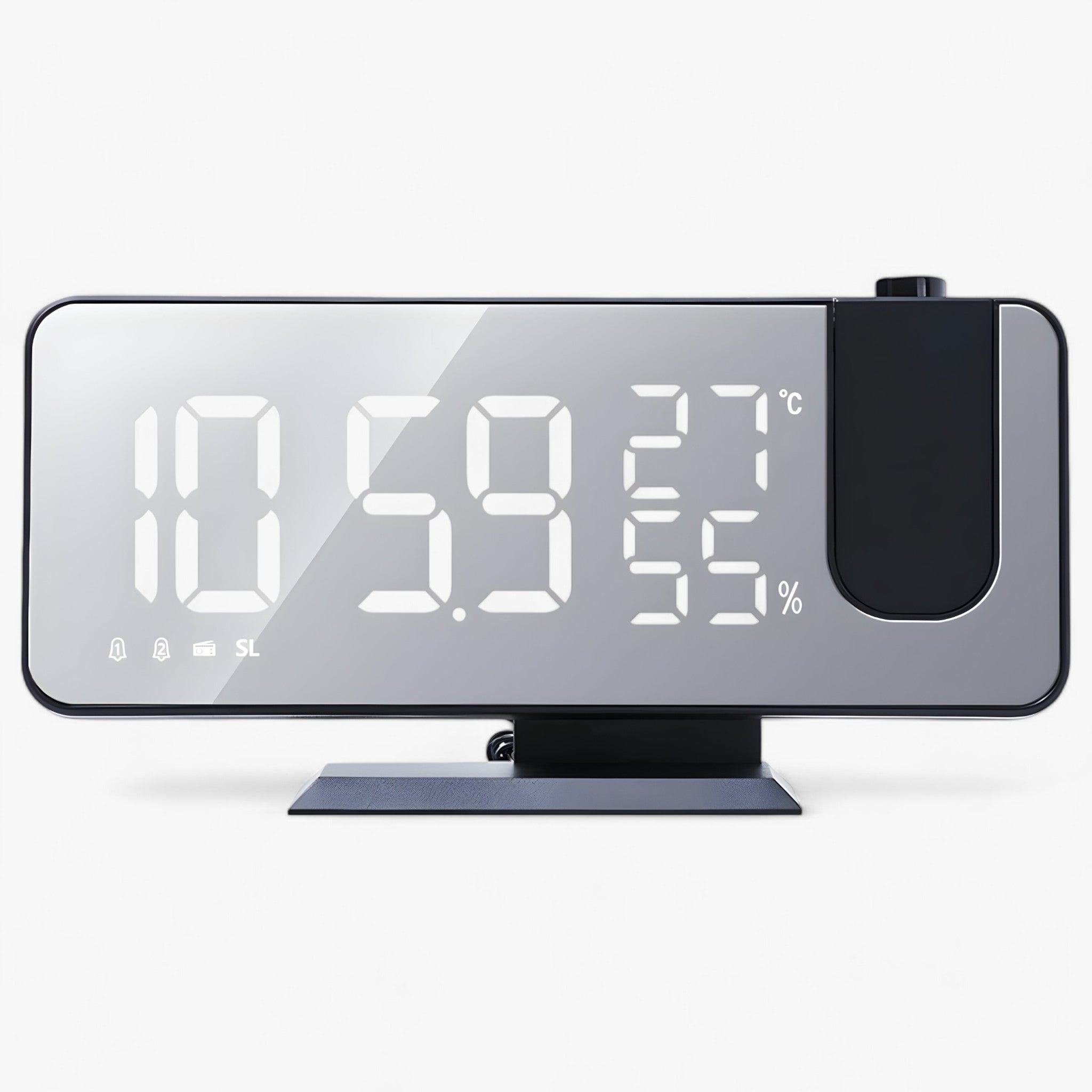 Aton | Sveglia Intelligente - Radio FM e Display LED con Proiezione dell'Ora a 180° - - clocks - Concept Palermo